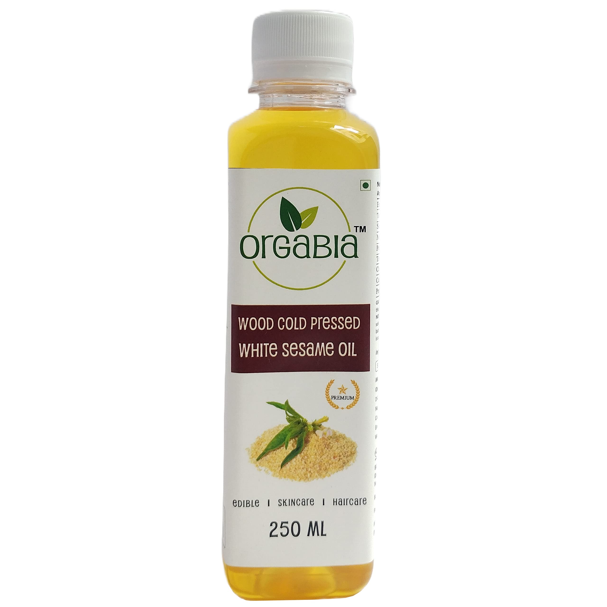 Orgabia Wood Cold Pressed White Sesame Oil 250ml | Til ka Tel | 100% Pure & Natural | Cold Pressed Sesame Oil for Cooking, Skincare & Haircare (B0C268LWWH) Amazon Price History, Amazon Price Tracker