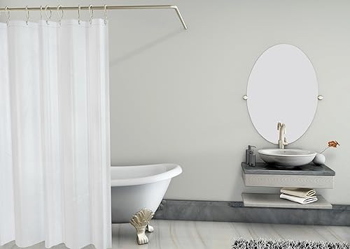 Miniatura 5 de DeLaine's - Forro de cortina de ducha, sin olores, Peva resistente, imanes que evitan el vuelo, lavable a máquina para una larga vida útil, 72 x 72