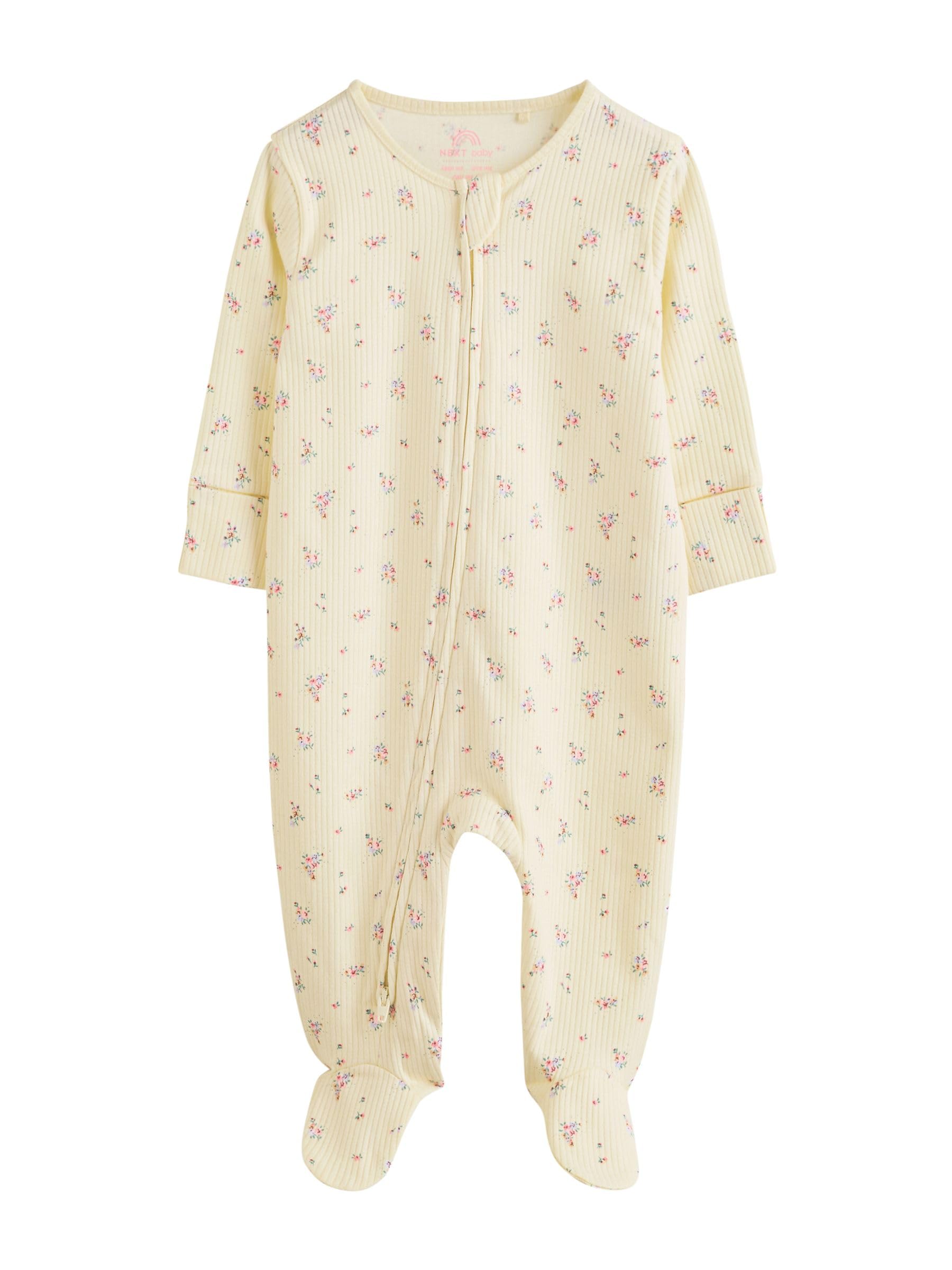 NEXT Bambina Confezione da 4 Tutine per Neonati con Zip bidirezionale