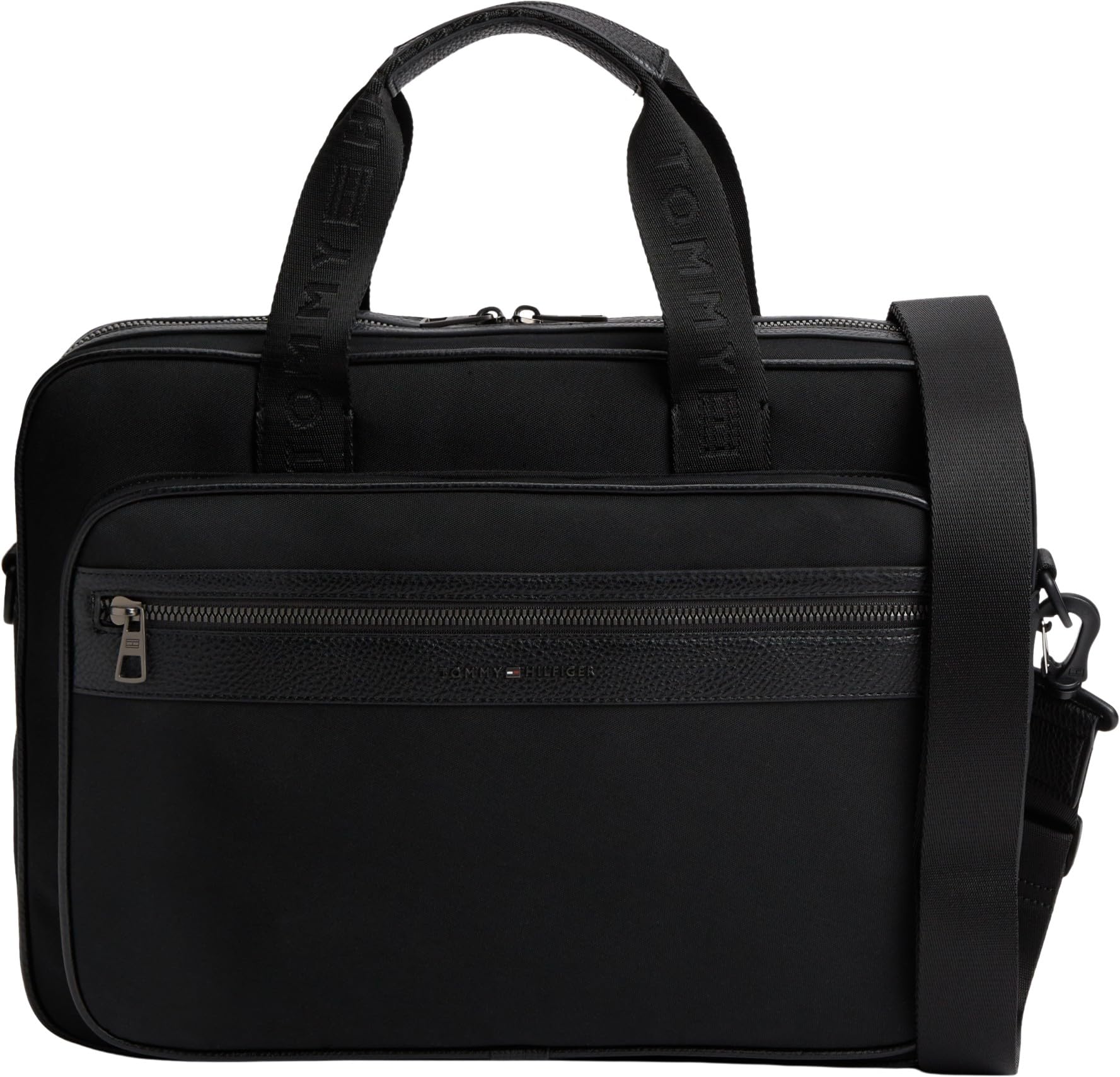 Tommy Hilfiger Men Th Repreve Computer Bag AM0AM14445 Other Workbags, BLACK, One Size