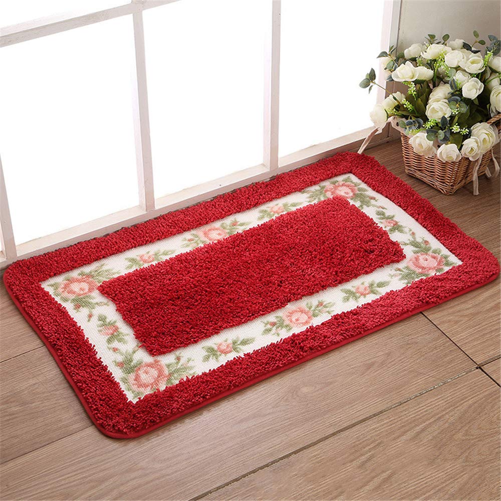 FVGB Super Soft Bathroom Mats Non-Slip Push Microfiber Bath Rugs Floor Mat Absorbent Doormat Bathroom Shower Rugs45x120cm