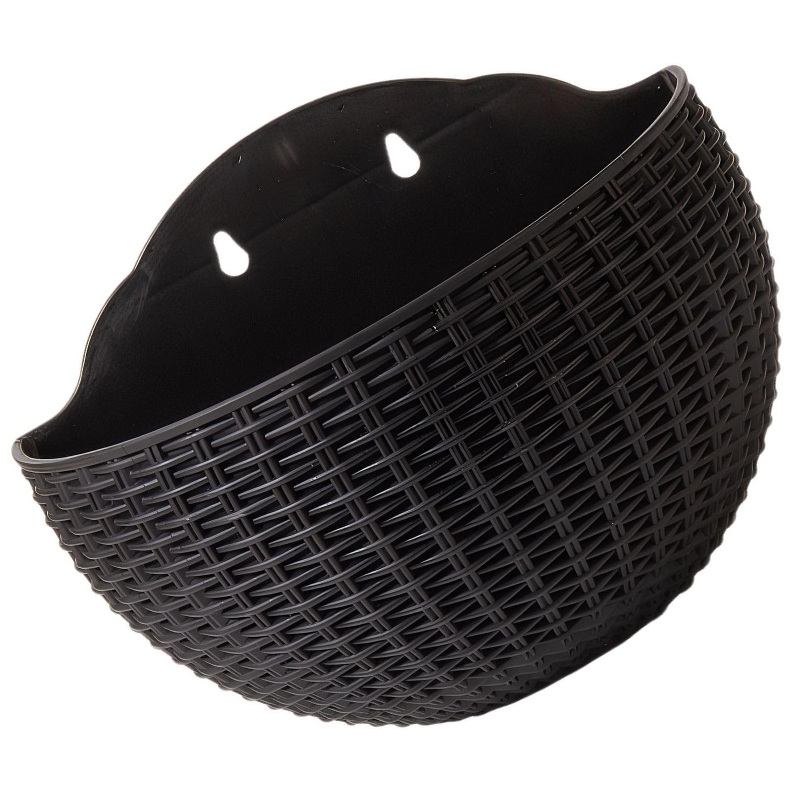 Maceta colgante de pared para interiores, maceta semidiseño sin taladro para balcón y jardín, material PP para una fácil instalación, perfecta para jardinería interior