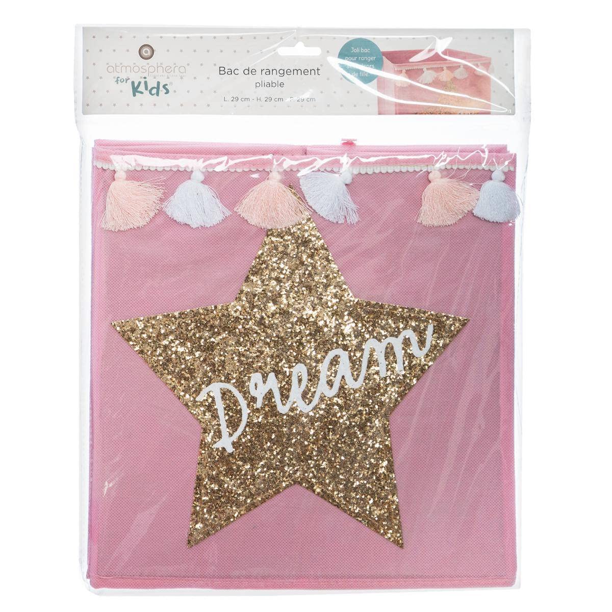 Caja de almacenamiento seq + pompones "dream"