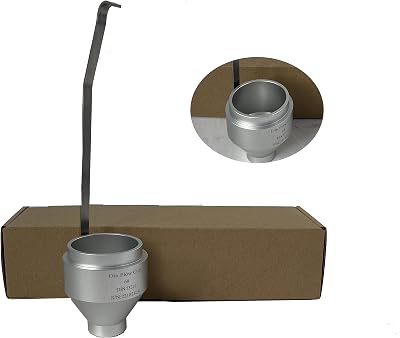 VTSYIQI Din 6 Cup Viscosity Din Immersion Viscosity Cup with 6mm±0.02mm Ideal According DIN 53211 Standard for Paint Coating Aluminum Alloy