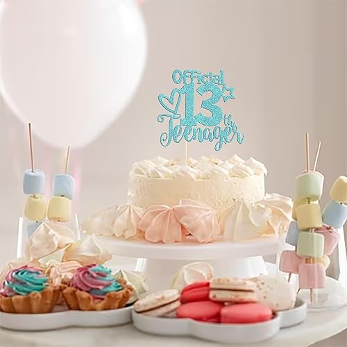 Miniatura 4 de Rsstarxi 1 paquete de 1 decoración oficial para pastel de 13 cumpleaños con purpurina para adolescentes de 13 años Fabulosa selección de pasteles de