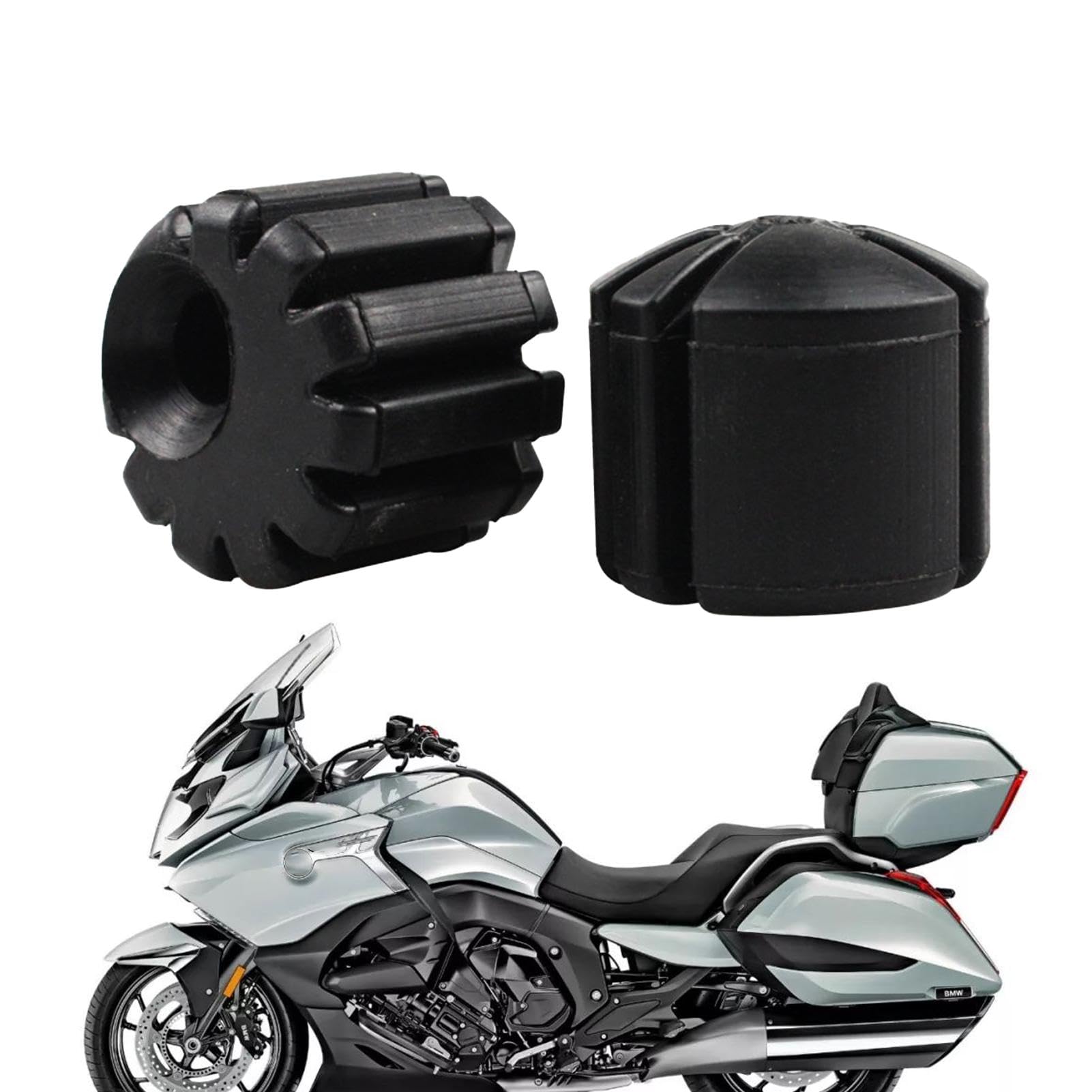 Kit d'abaissement inférieur de selle de moto en caoutchouc, kit inférieur de selle de pilote en caoutchouc | Support d'abaissement de siège 2 pièces,Conversion de siège de moto, kit réglable, remplace