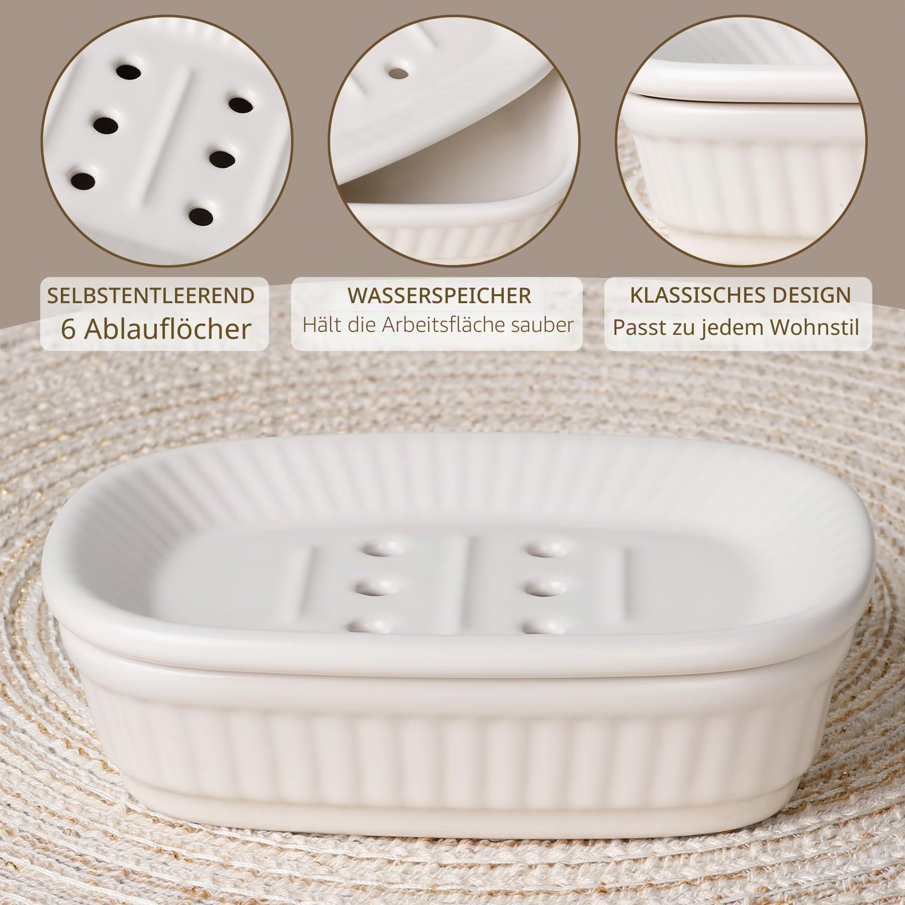 Badezimmer-Zubehör-Set, 5-teilig, Keramik, weiß, Badezimmer-Zubehör-Set, klassisches Design, Badezimmer-Zubehör-Sets komplett, Heimwohnung, modernes Badezimmer-Dekor, Eitelkeits-Arbeitsplatte, ANTIS'S