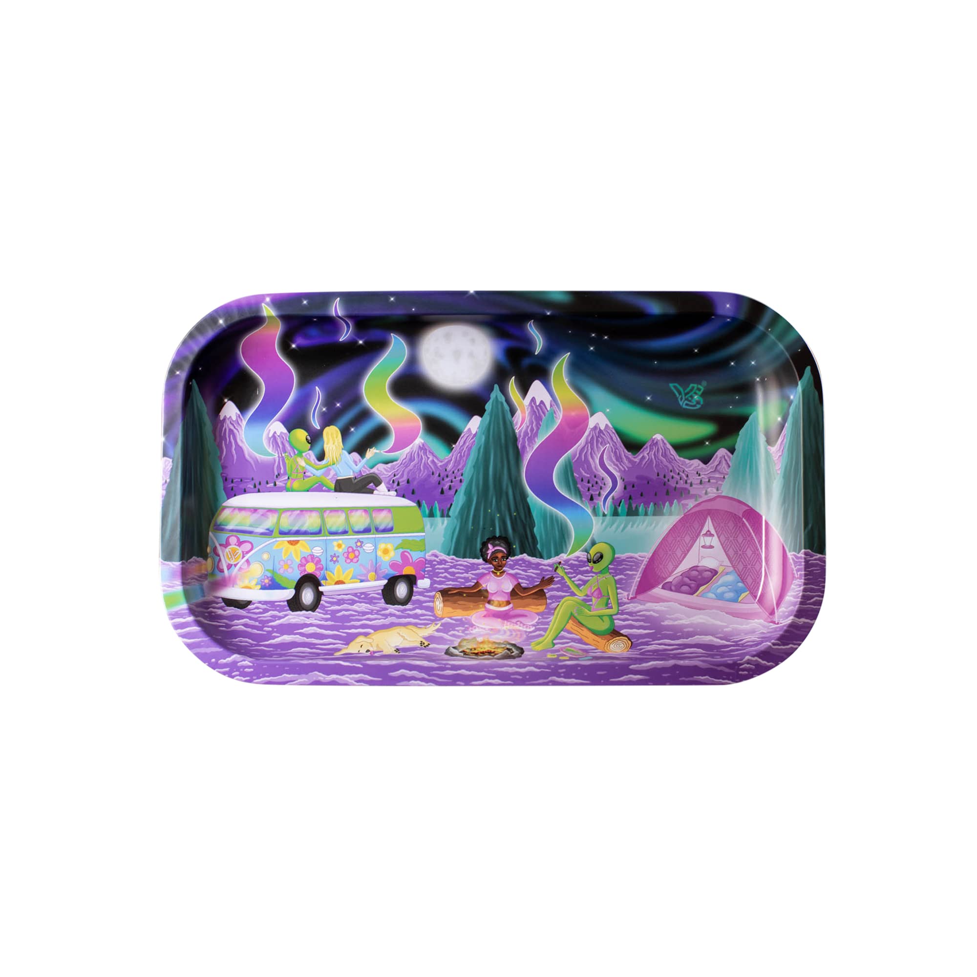 V Syndicate Metal Tray - 10.5 x 6.5 x 1 Inches - High Resolution Anime Printing - Durable and Stylish Cartoon Tray (Medium, Gal's Best Friend)