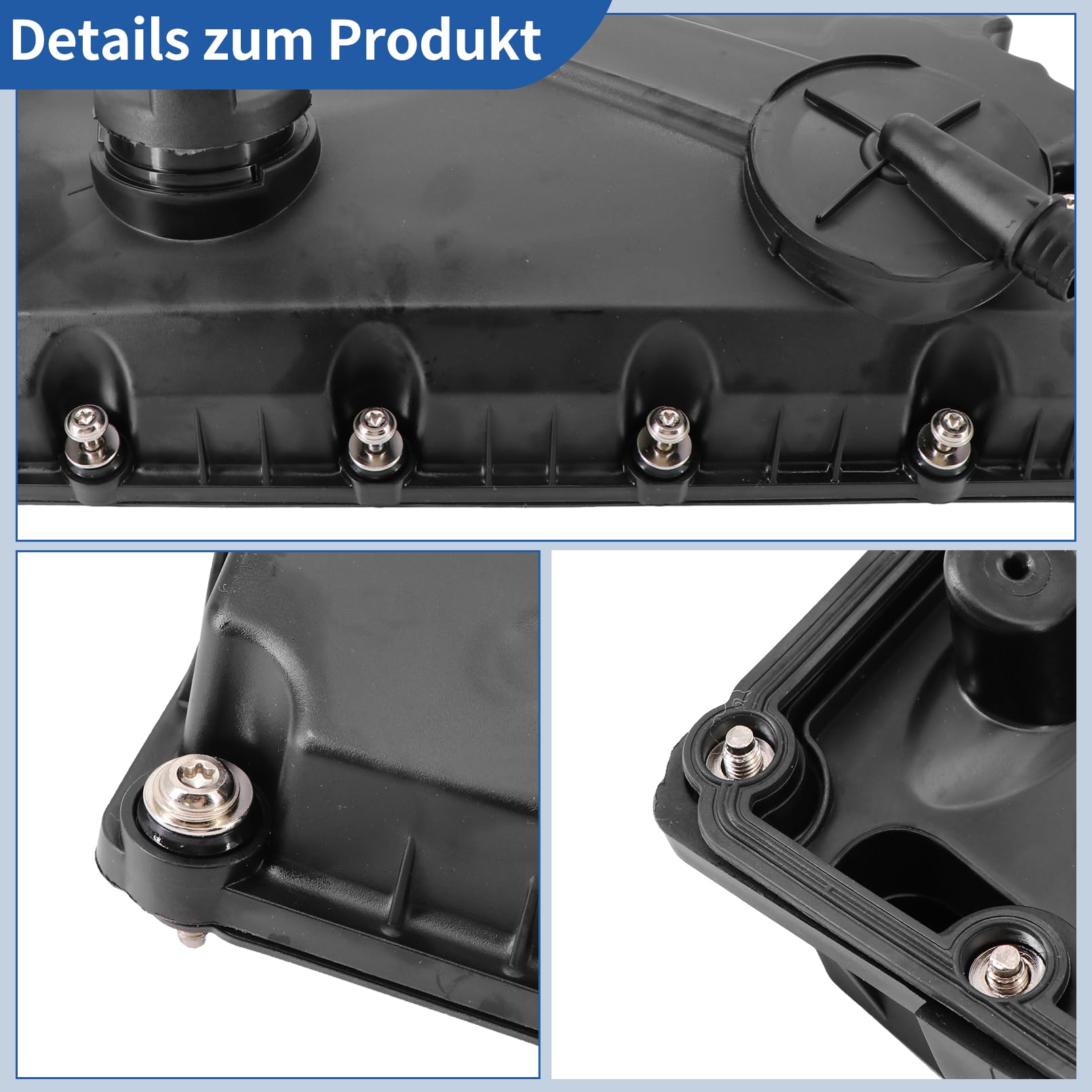 Ventildeckel Zylinderkopfhaube für Au-di A4 A6 V.W Transporter Shar#an Pa#ssat Sko-da Superb Seat Alhambra 1995-2017 038103469AE