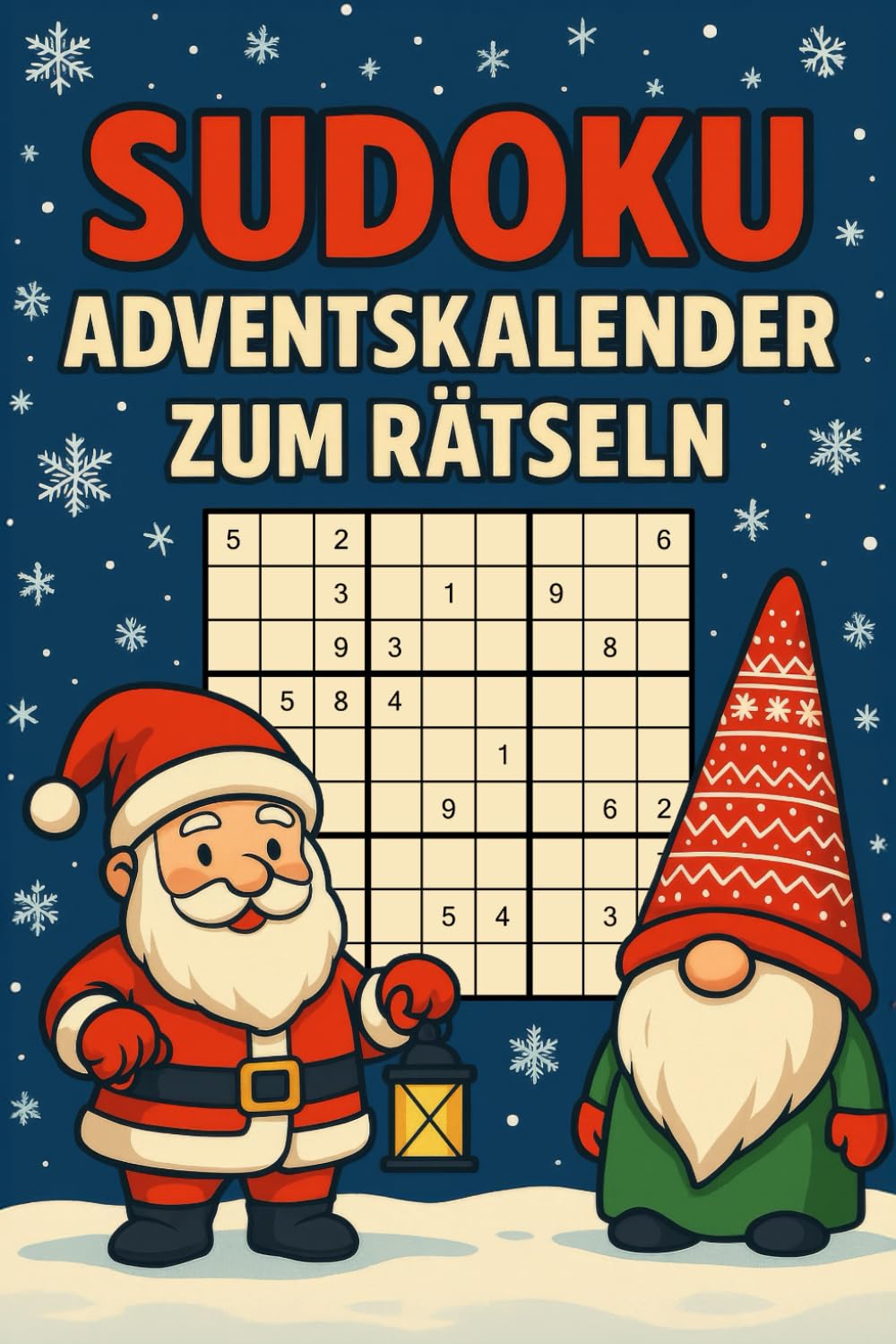Sudoku - Adventskalender zum Rätseln: Weihnachtlicher Rätselkalender jeden Tag mit 6 Sudokus von einfach bis sehr schwierig | Festliches Design, ideales Geschenk für Frauen und Männer