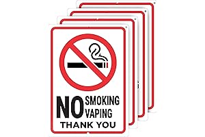 OLANZU (4 Pack) No Smoking Signs for Business Outdoor