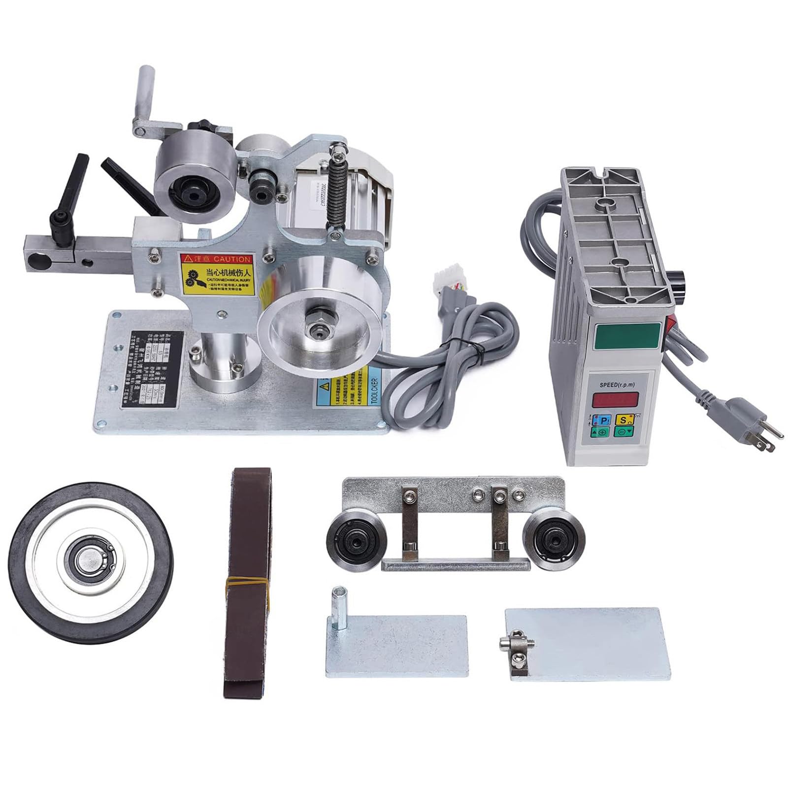 Levigatrice A Nastro 550w, Levigatrice A Nastro Multifunzione 762x25mm, Levigatrice A Nastro Verticale E Orizzontale, Display Digitale della velocità