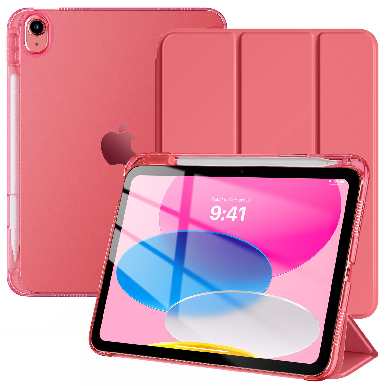 Case for iPad A16 11th Gen 11"/10th Gen 10.9", Watermelon Pink