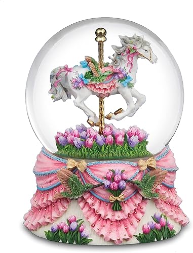 Miniatura 1 de The San Francisco Music Box Company Carrusel de colibrí Waterglobe