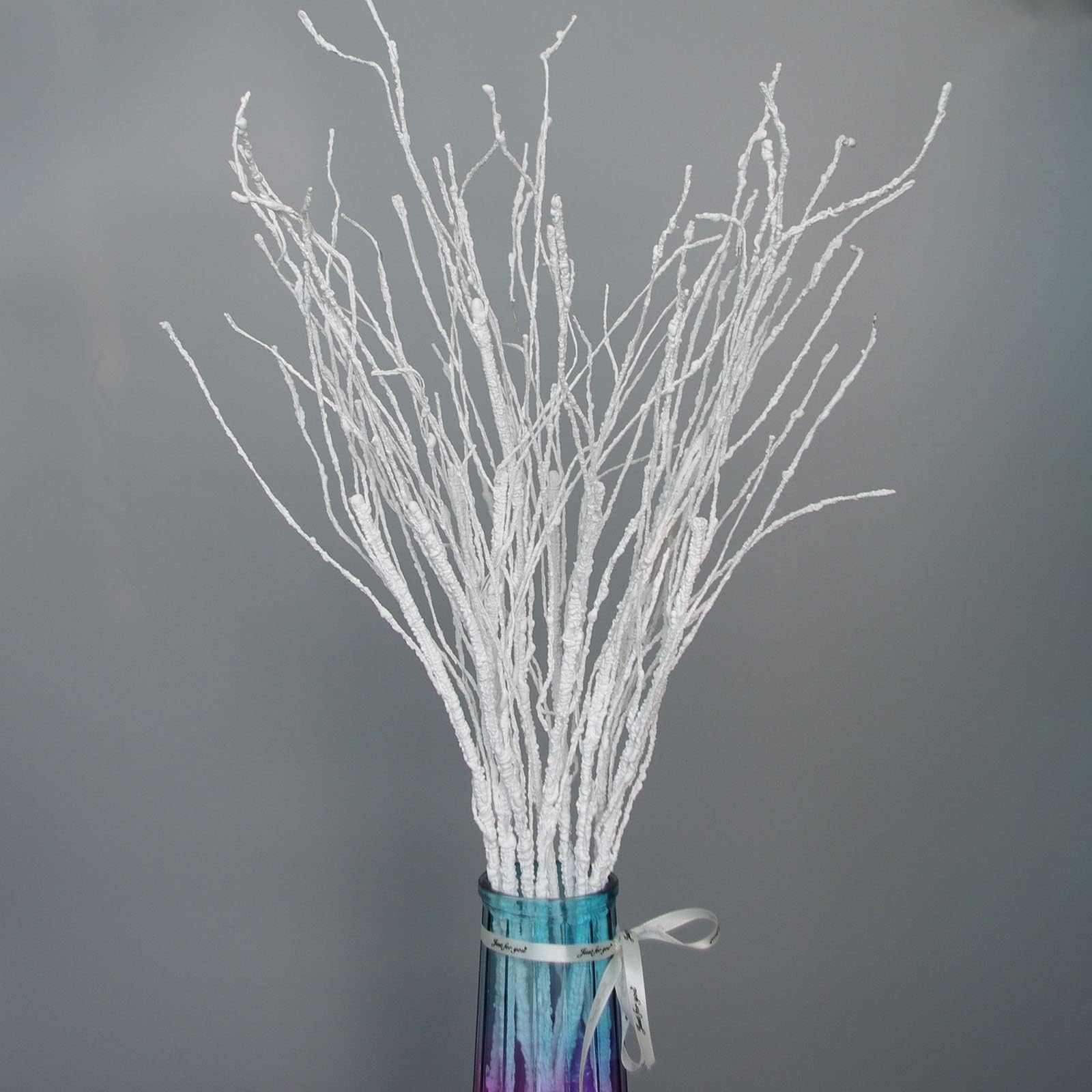 VANTREE 10 PCS Artificial Branches Curly Willow Branches Olive Branches for Vases,30