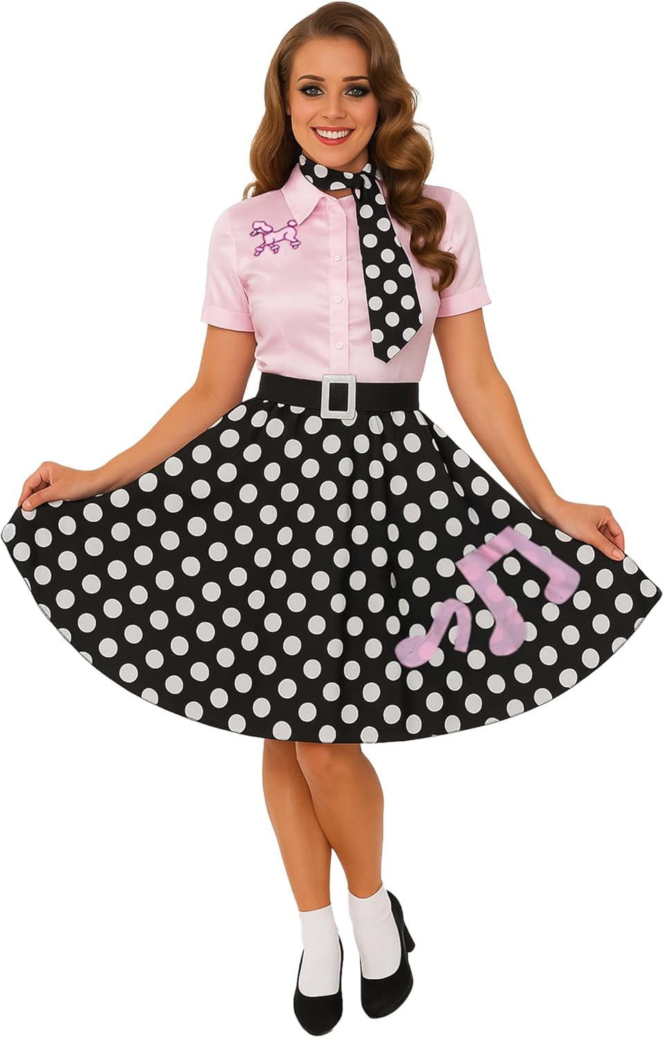 1950s Sock Hop Outfits for Women Poodle Skirt Barbados Ubuy