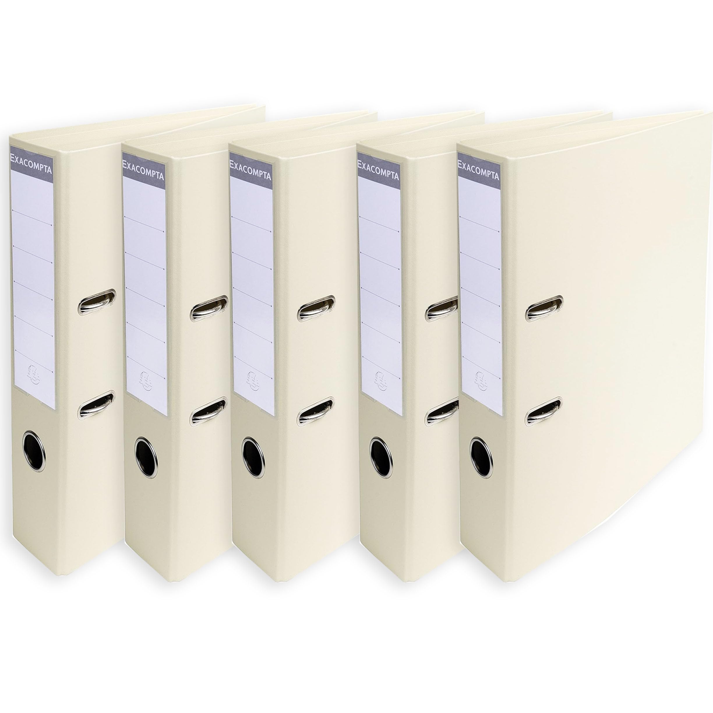 Exacompta A4 Prem'Touch PVC Lever Arch File - 2 Rings, 320 x 290mm, 70mm Spine, 75mm Rings, FSC-Certified (5, Mastic) โ image 1
