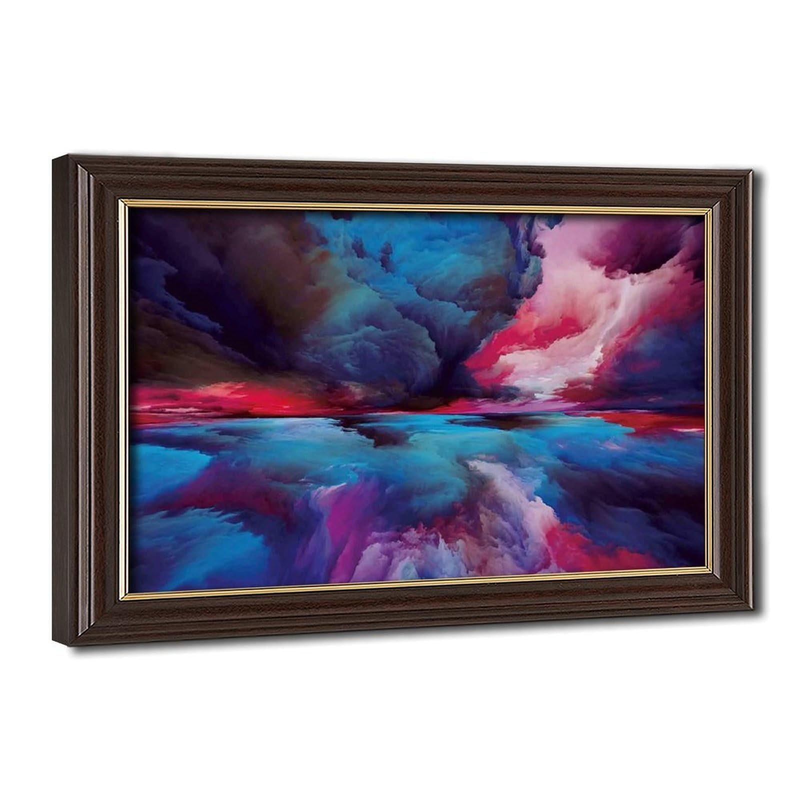 Bareronor Abstract Clouds Canvas Poster Bedroom Decor Landscape Office Room Decor Gift 12" L X 18" W