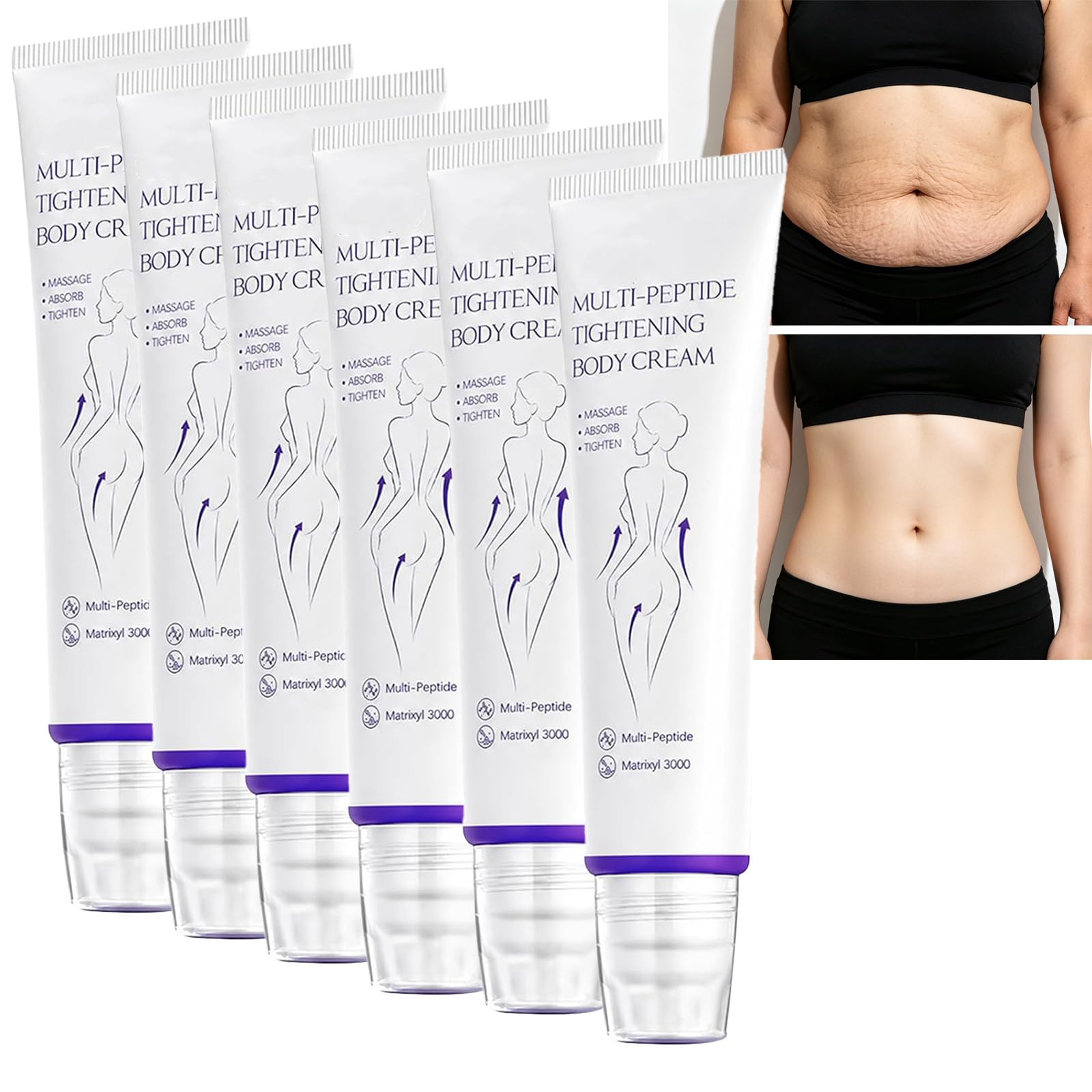 Crema corpo massaggiante multi-peptidica, siero corpo idratante anti-età (6pcs)