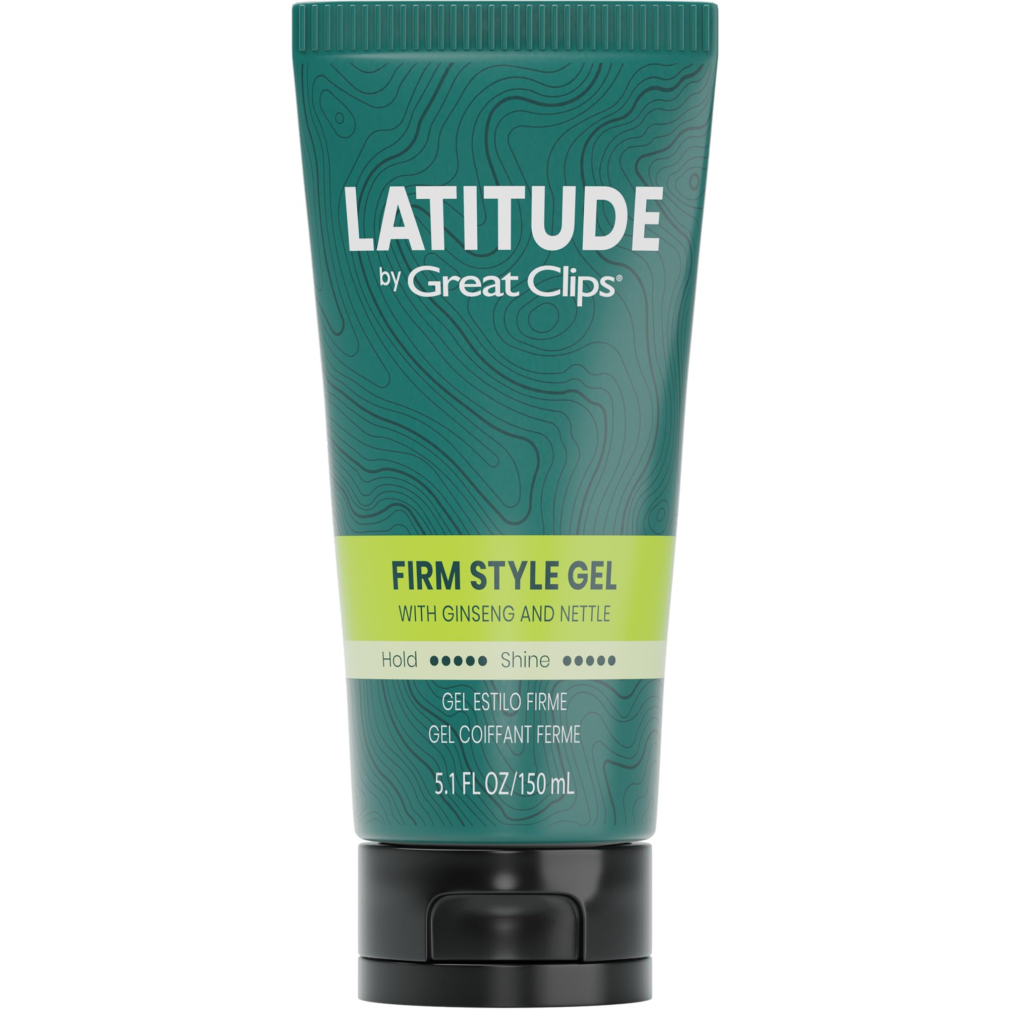 GREAT CLIPS LATITUDE Firm Style Gel | Hair Gel for Men | High Hold + High Shine | 5.1oz | Packaging May Vary