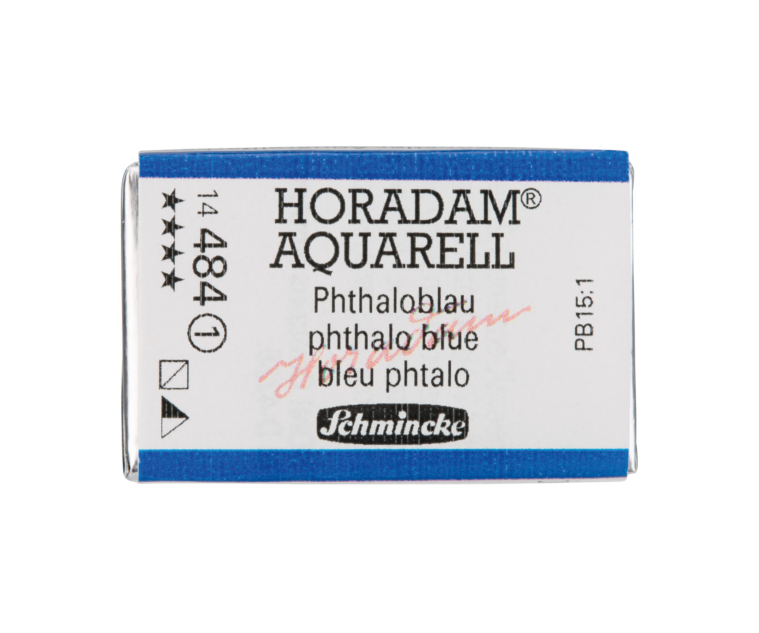 Schmincke - HORADAM® AQUARELL - finest artists' watercolours, 487 Cobalt blue light, 14 487 044, 1/2 pan — view 266