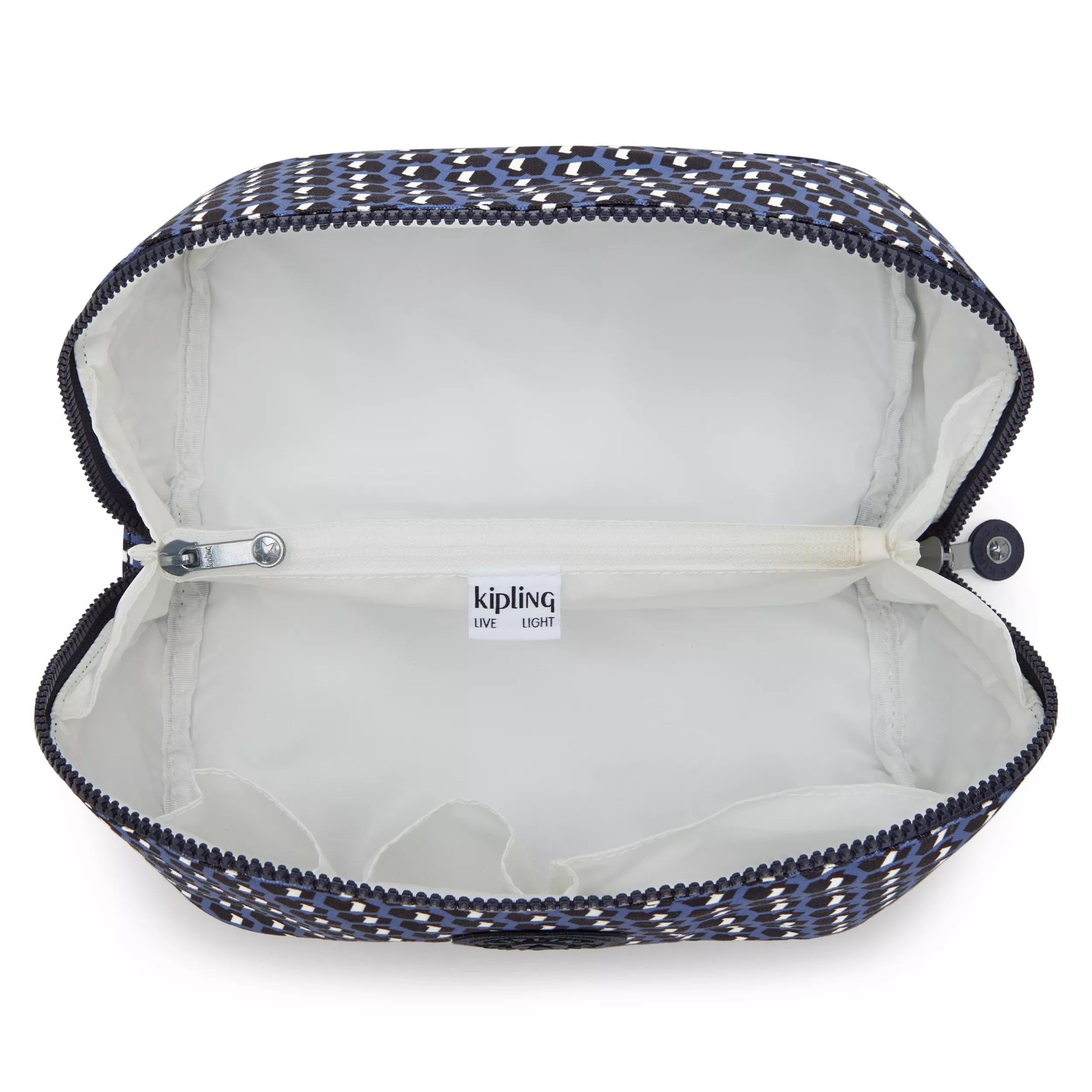 Kipling Mirko Trousse de toilette imprimée Taille M, 3D K Bleu, Medium, Décontracté