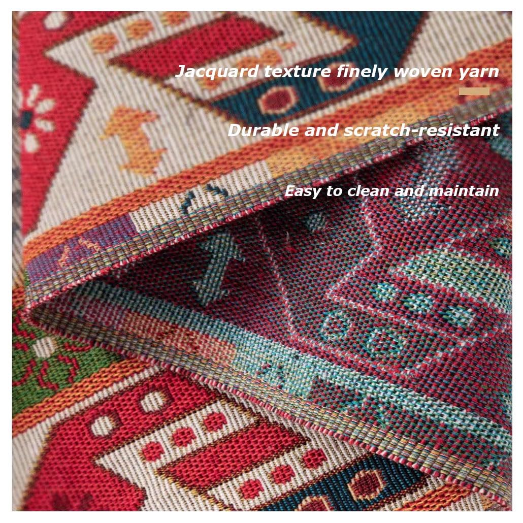 Boho retro kwiatowa tkanina groovy boho gruba ćwierć pikowanie patchworkowa tkanina do szycia na jesień jesień zrób to sam ręcznie robione rękodzieło dekoracja domu (5, 1,5 x 6 m)