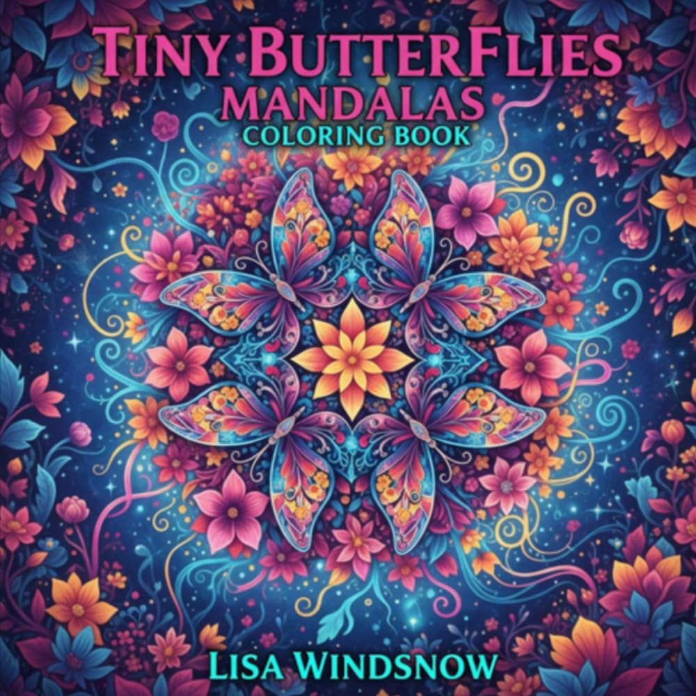 TINY BUTTERFLIES MANDALAS: COLORING BOOK