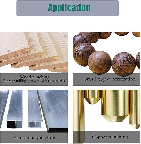 Miniatura 7 de Huanyu Mini prensa de taladro eléctrica de 7 velocidades Máquina de perforación de sobremesa Perforación 2 en 1 Micro herramienta de perforación con