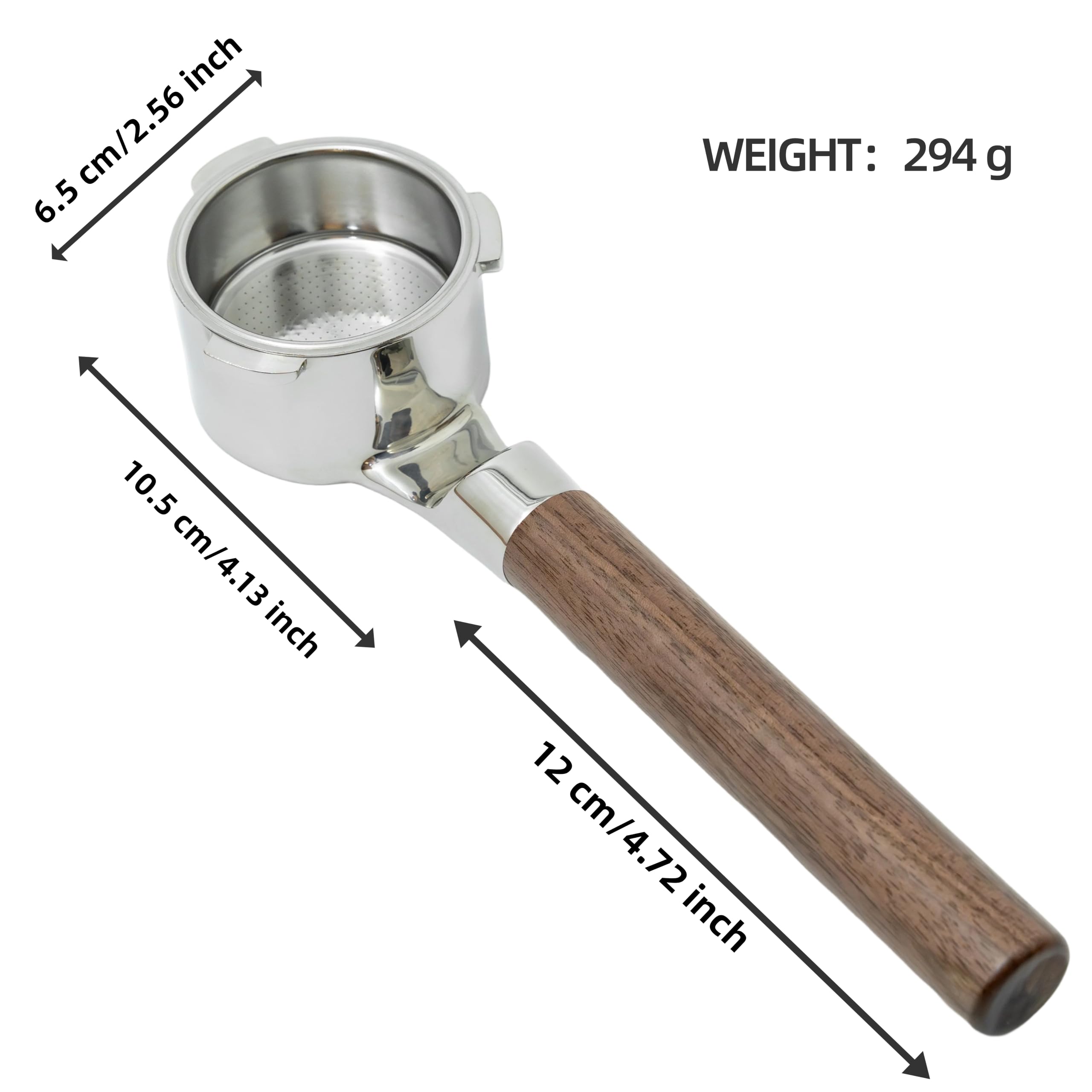 NEOUZA 51mm Bottomless Portafilter 3 uszy kompatybilne z Swan CASABREWS | Flat-On-Counter Design, 0,2 mm Puck Screen, 18 g kosz bez ciśnienia, widoczna ekstrakcja