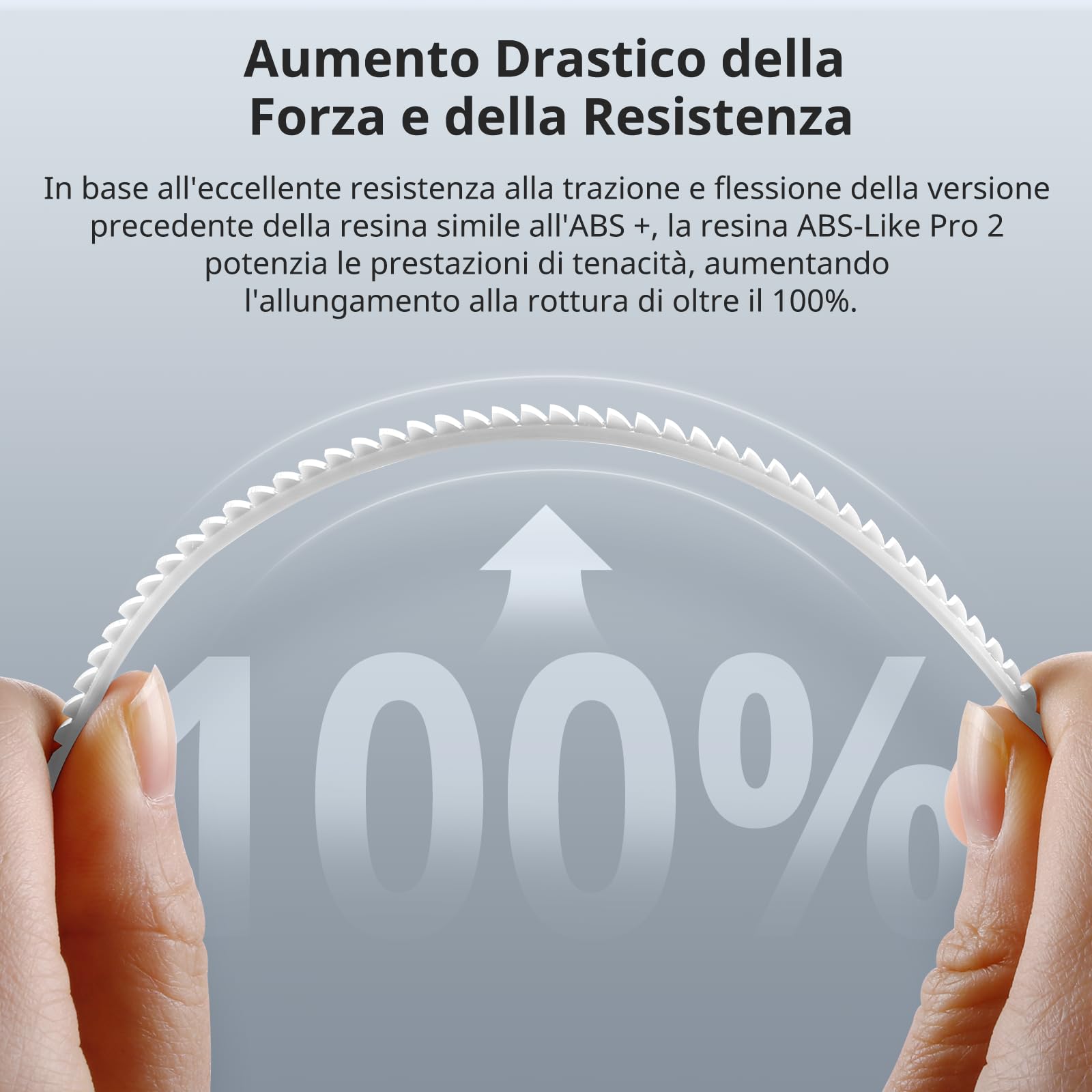ANYCUBIC Resina Stampante 3D ABS-Like Pro 2 con Maggiore Resistenza e Robustezza, Resina 3D ad Alta Precisione e Ritiro Minimo, Ampiamente Compatibile con Tutte le Stampanti 3D a Resina(Bianco, 1000g)