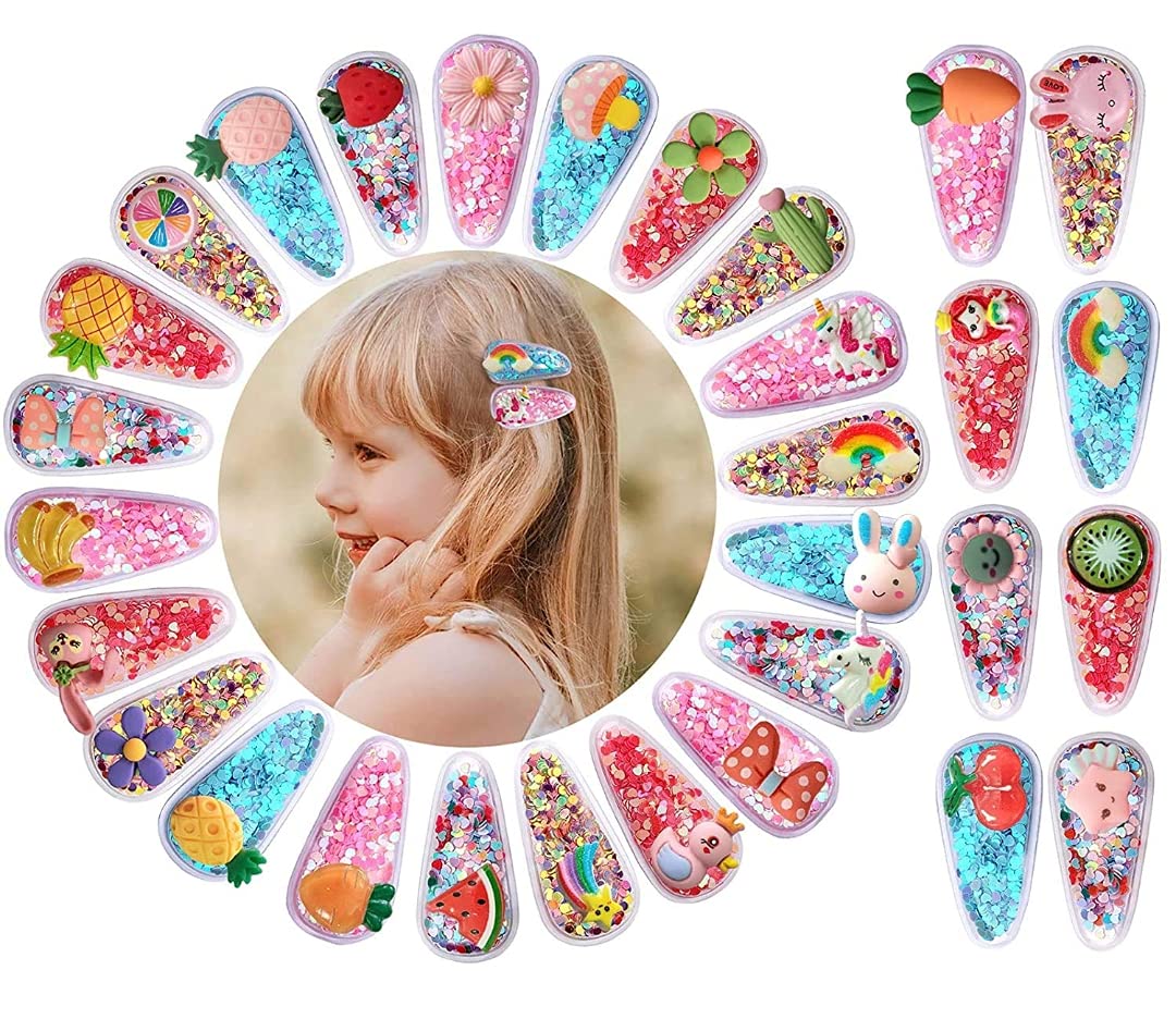 HOMEMATES Sequins Snap Sparkle Fruit Cartoon Tic Tac Hair Clips for Girls (20 Pcs) (B09FPZP311) Amazon Price History, Amazon Price Tracker