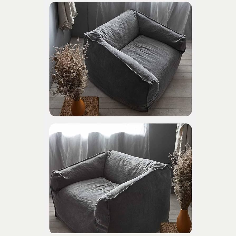 Amazon.com: QIUPAI Wabi-sabi Style Linen Fabric Sofa Japanese