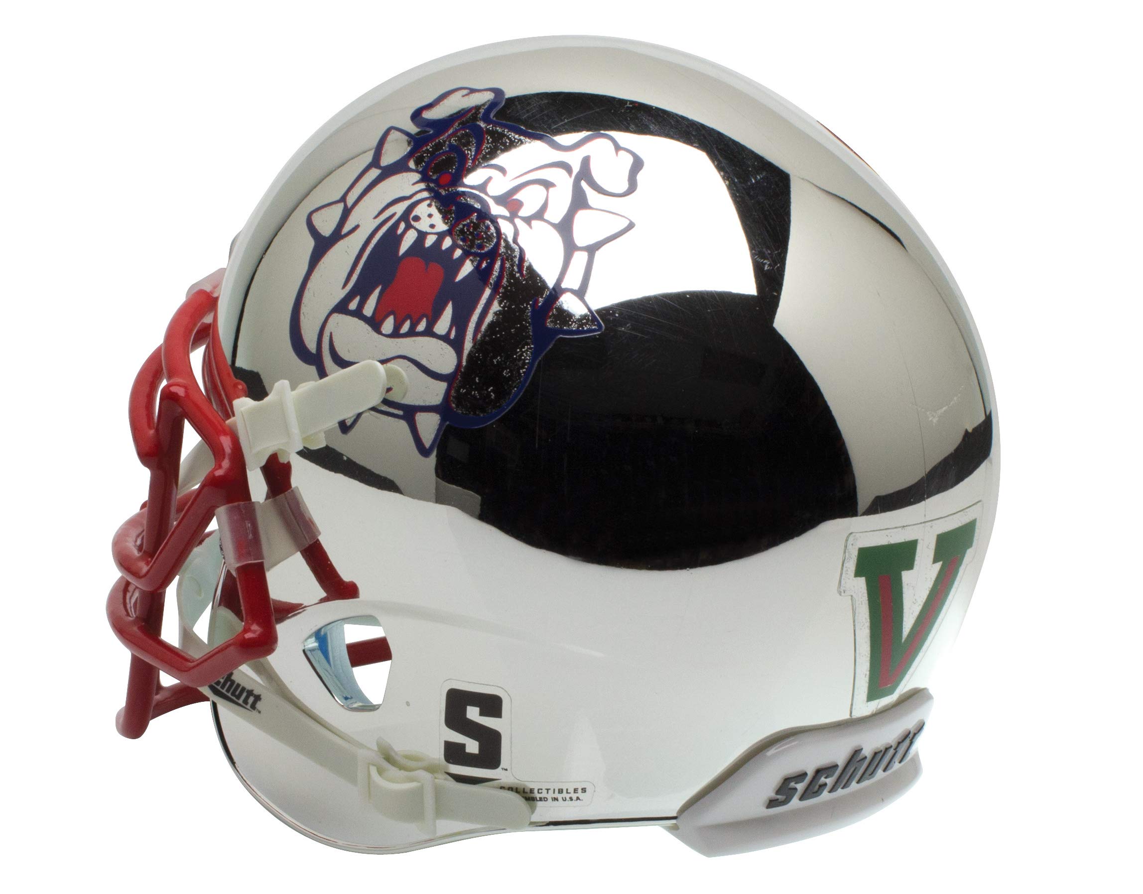 authentic fresno state football helmet Schutt NCAA Bulldogs Mini XP Helmet, Chrome Alt. 4 Sports & Outdoors Brandon Palaniuk Catches Keeper Color:Rainbow- SALE! All School Supplies & Kits. Based on one of