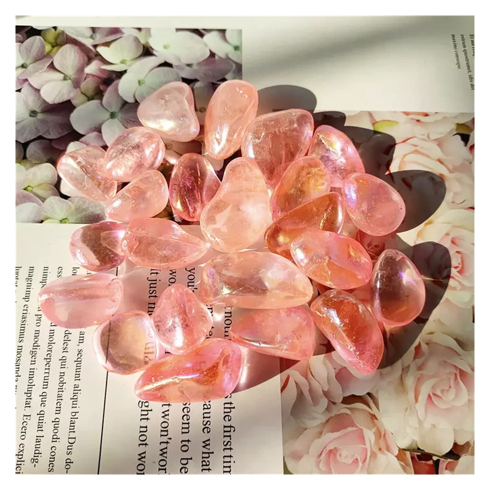 エンゼル水晶 Amazon｜天然水晶 天然クリスタルタンブルストーンエンジェルオーラ