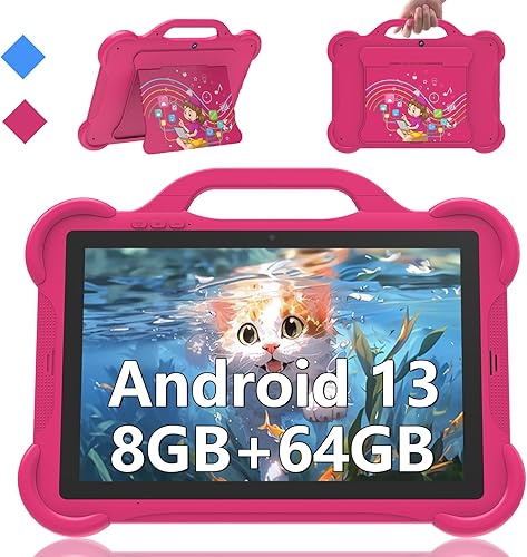 PEICHENG 10 pulgadas Niños Tablet 8GB+64GB Tablet para Niños