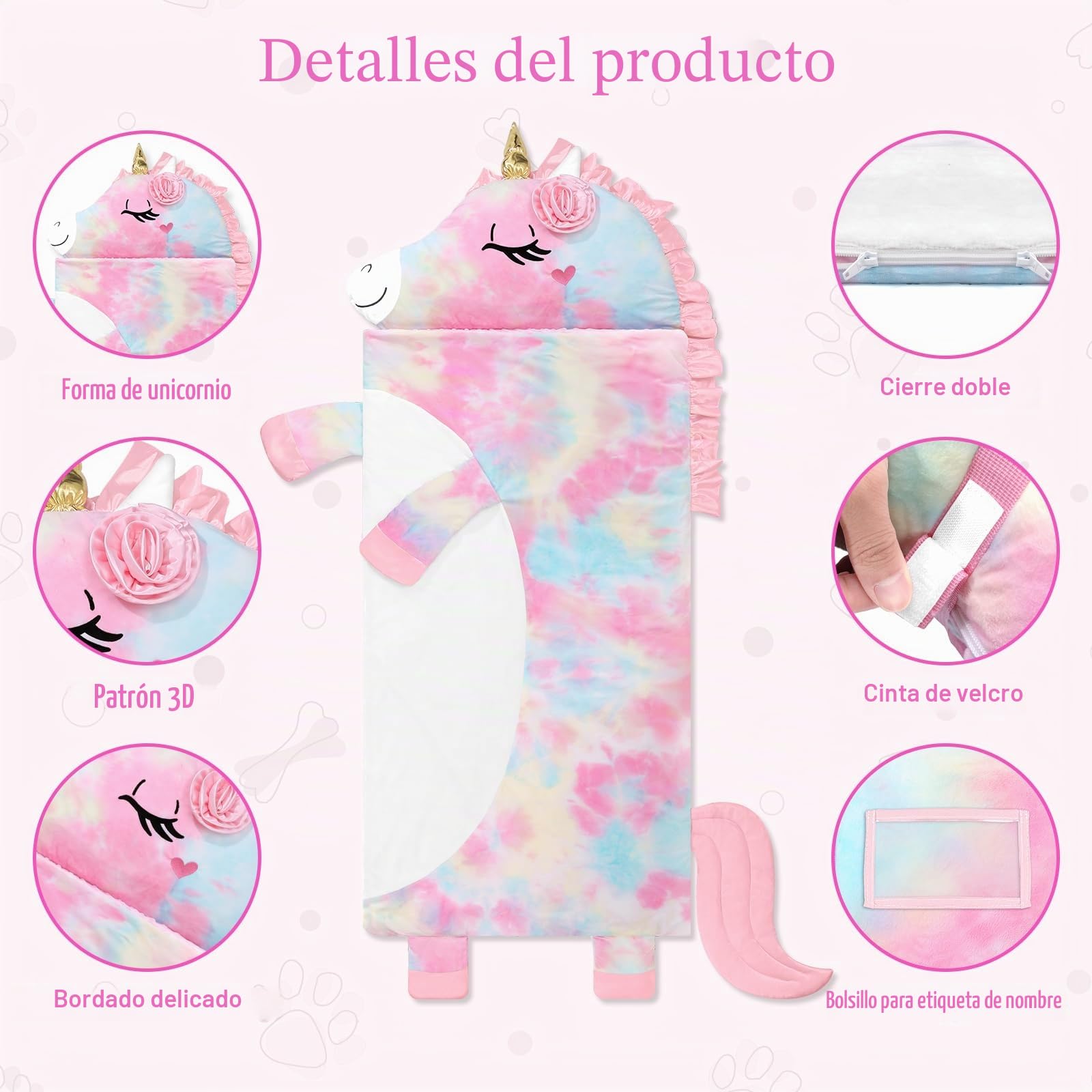 Saco de Dormir Niños Ultraligero con Cojín Desmontable, Elefante Forma Warm Felpa Plegable Saco Dormir Bebé para Niñas y Niños, Interior al Aire Libre y Camping, 170x70cm, Azul