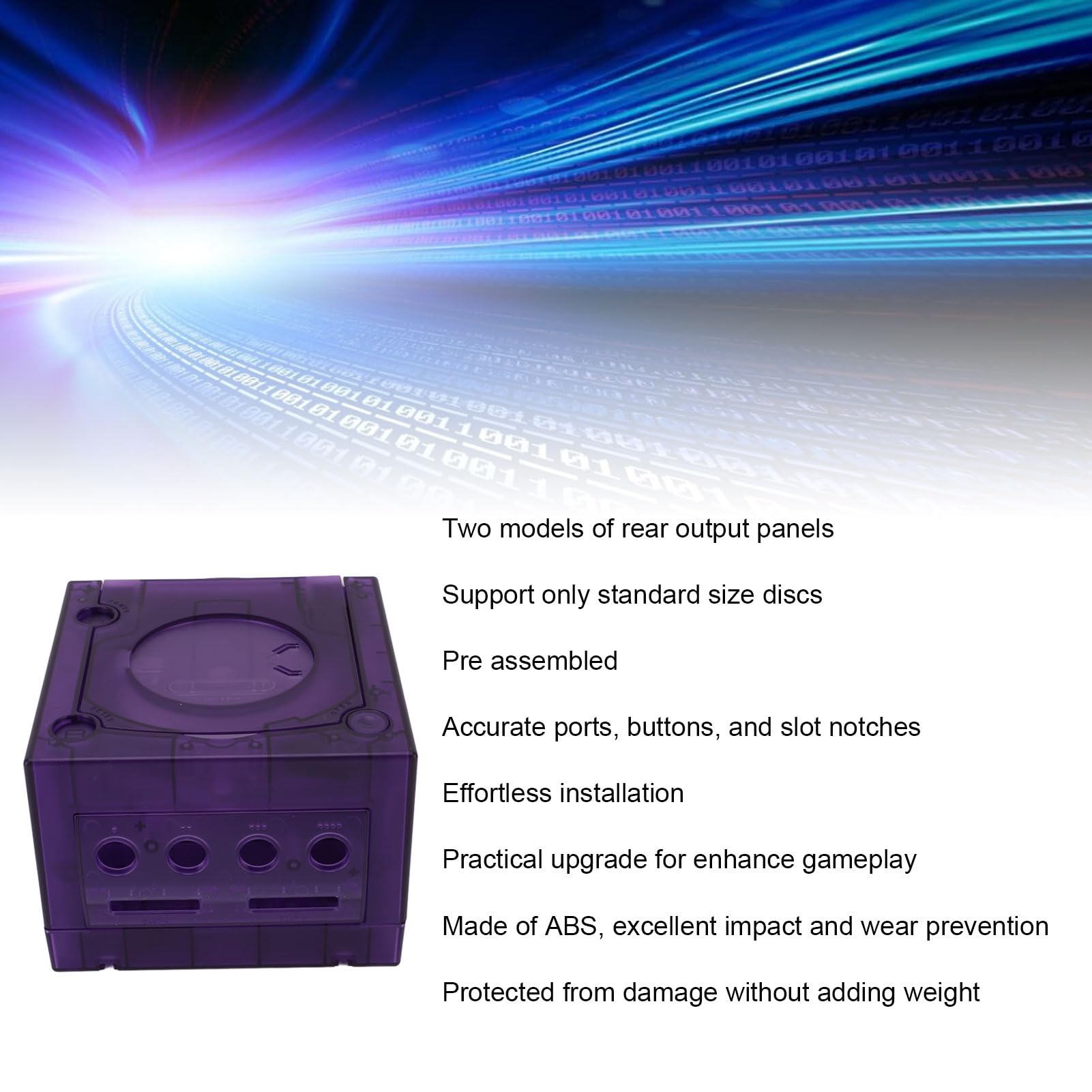 Generic Guscio Sostitutivo per Console di Gioco per GC, Custodia Resistente in ABS con Facile Installazione, Protegge i Componenti Interni, Ideale per i Giocatori (#3)