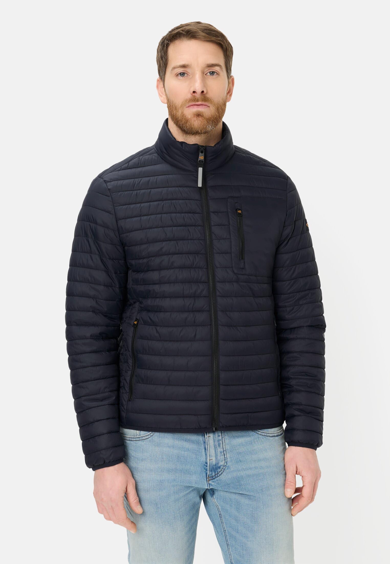 camel active Herren Wasserabweisende Steppjacke | Steppjacke mit Stehkragen, Zwei-Wege-Reißverschluss, praktischen Taschen und wasserabweisender Funktion