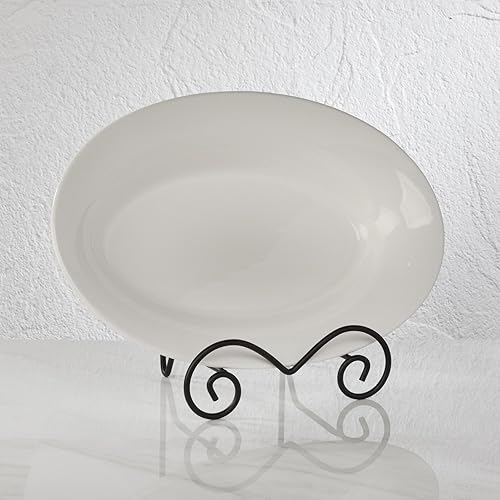 Miniatura 6 de TRIPAR Caballete cuadrado grande de alambre negro, acabado metálico (7.7 pulgadas de profundidad), exhibición de mesa, diseños de desplazamiento