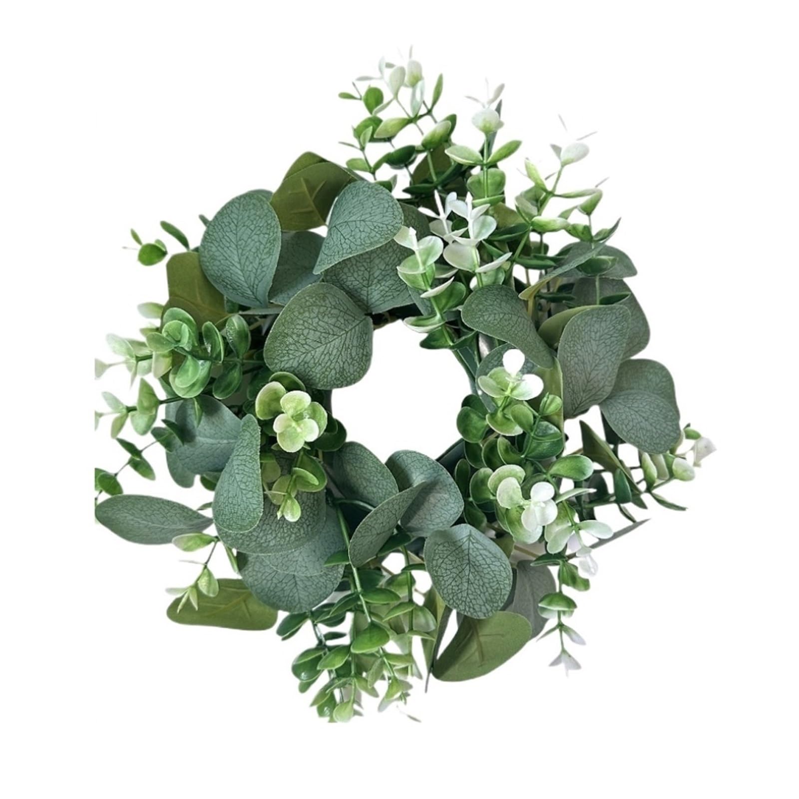 Door Wreath Artificial Wreath Greenery With Olive Leaves Bean For Front Door Farmhouse Home Wall Window Decor(B 30cm)