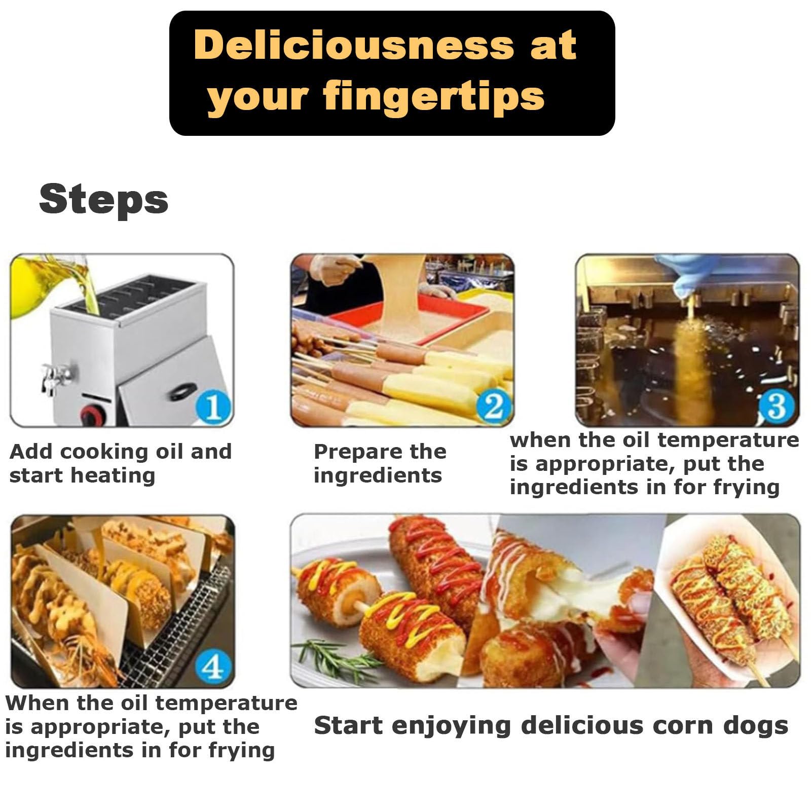 Gewerbliche Automatische Fritteuse Mit 12 Haken Und Großem Fassungsvermögen Für Käse, Mozzarella, Hotdogs Und Andere Hotdogs, Elektrische Fritteuse Für Koreanische Corn D,