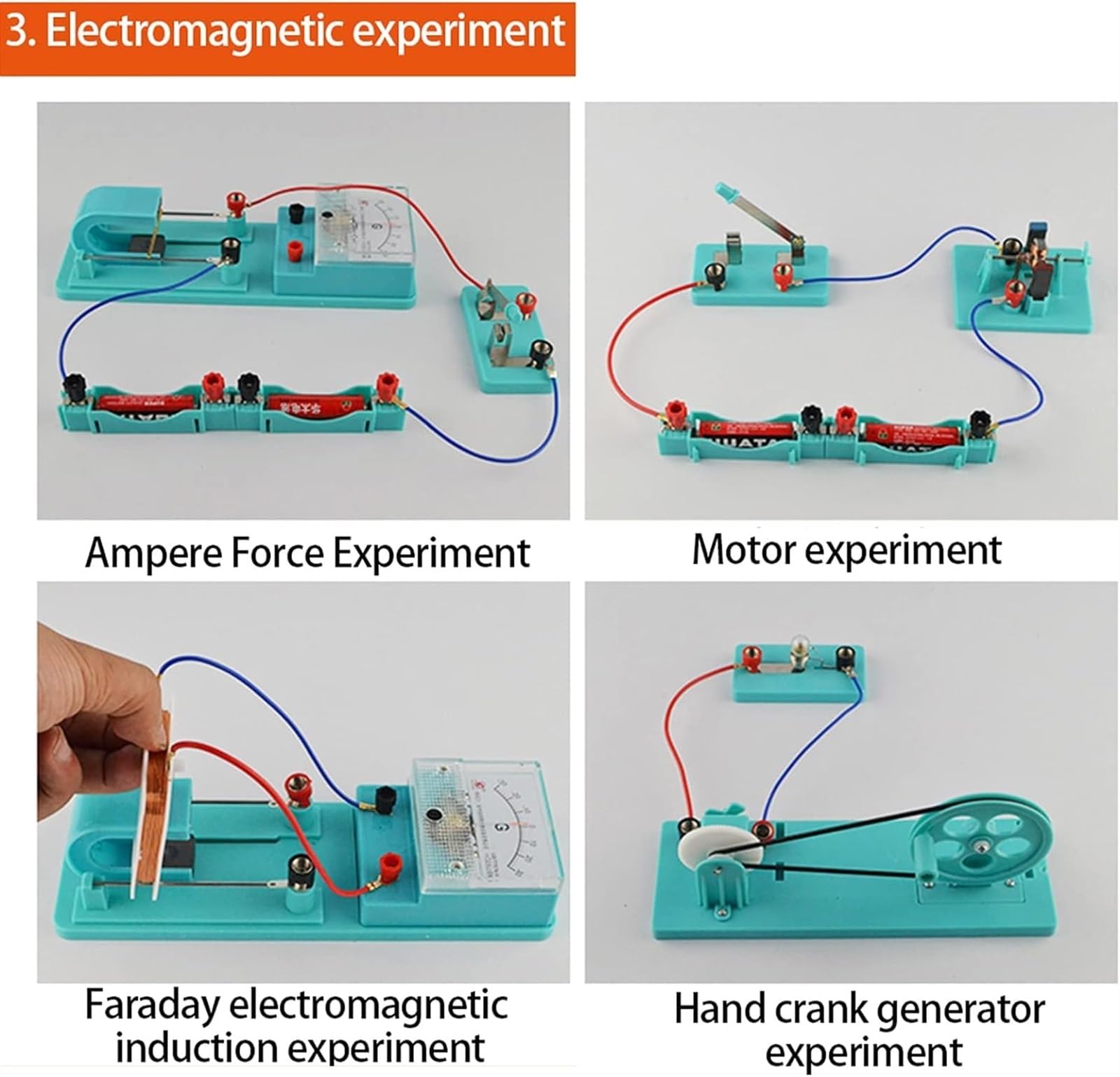 Umfassende elektromagnetische elektrische Experimentierbox, physikalische Laborausrüstung for die Forschung zu elektromagnetischen Schaltkreisen und Energieumwandlung