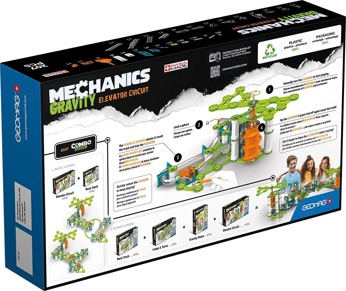 Geomag Gravity Elevator Circuit 207 pcs