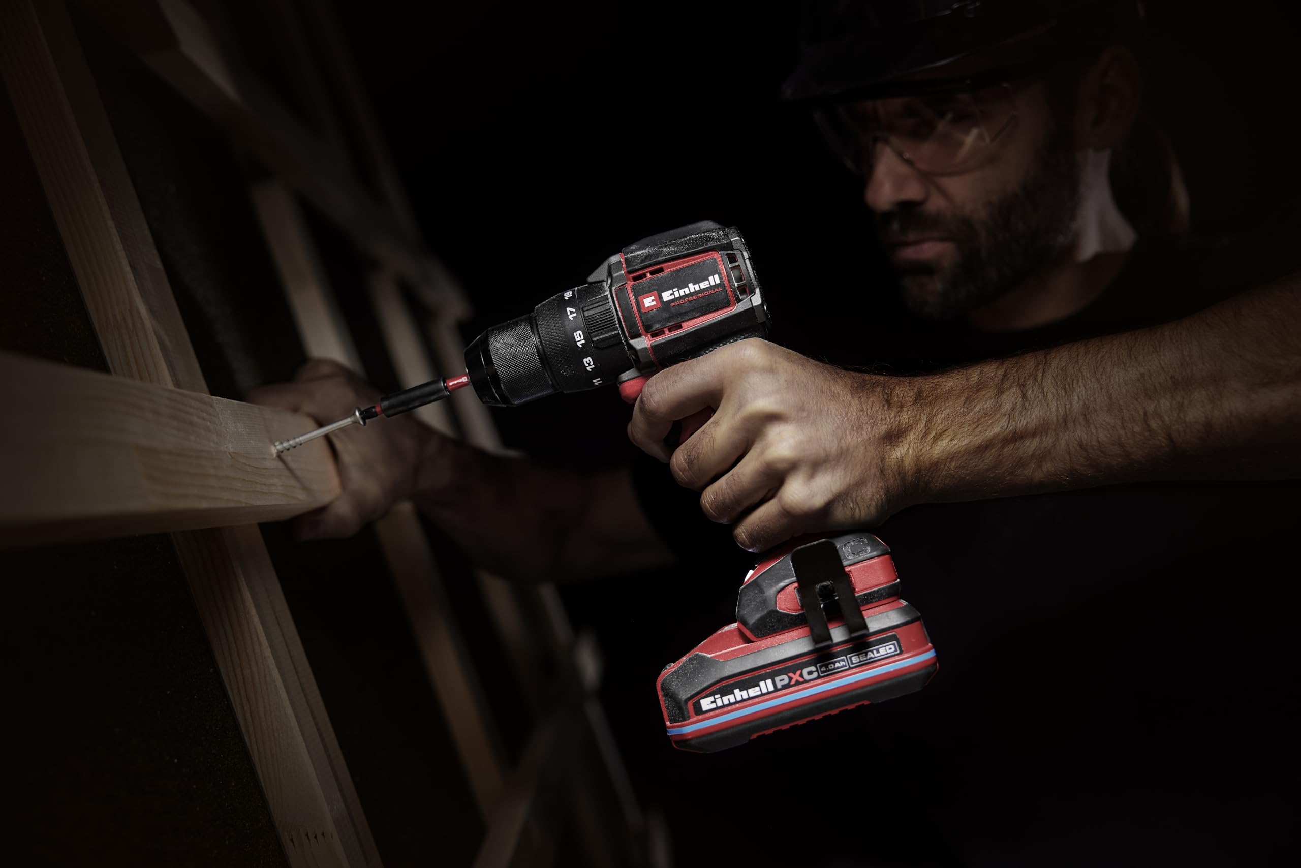 Einhell Professional Akku-Schlagbohrschrauber TP-CD 18/70-C Li-i BL Solo Power X-Change 18 V Brushless 70 Nm 13 mm Bohrfutter 2-Gang