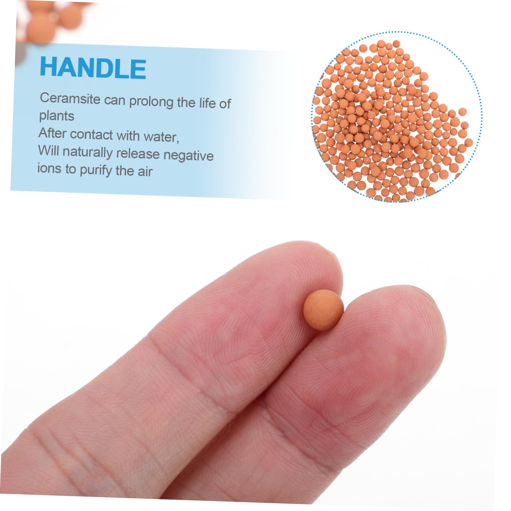 Pierre de Céramsite Décorative pour Culture Hydroponique, 1000g, Améliore Drainage et Oxygénation, pour Pot de Fleurs et Jardin Extérieur