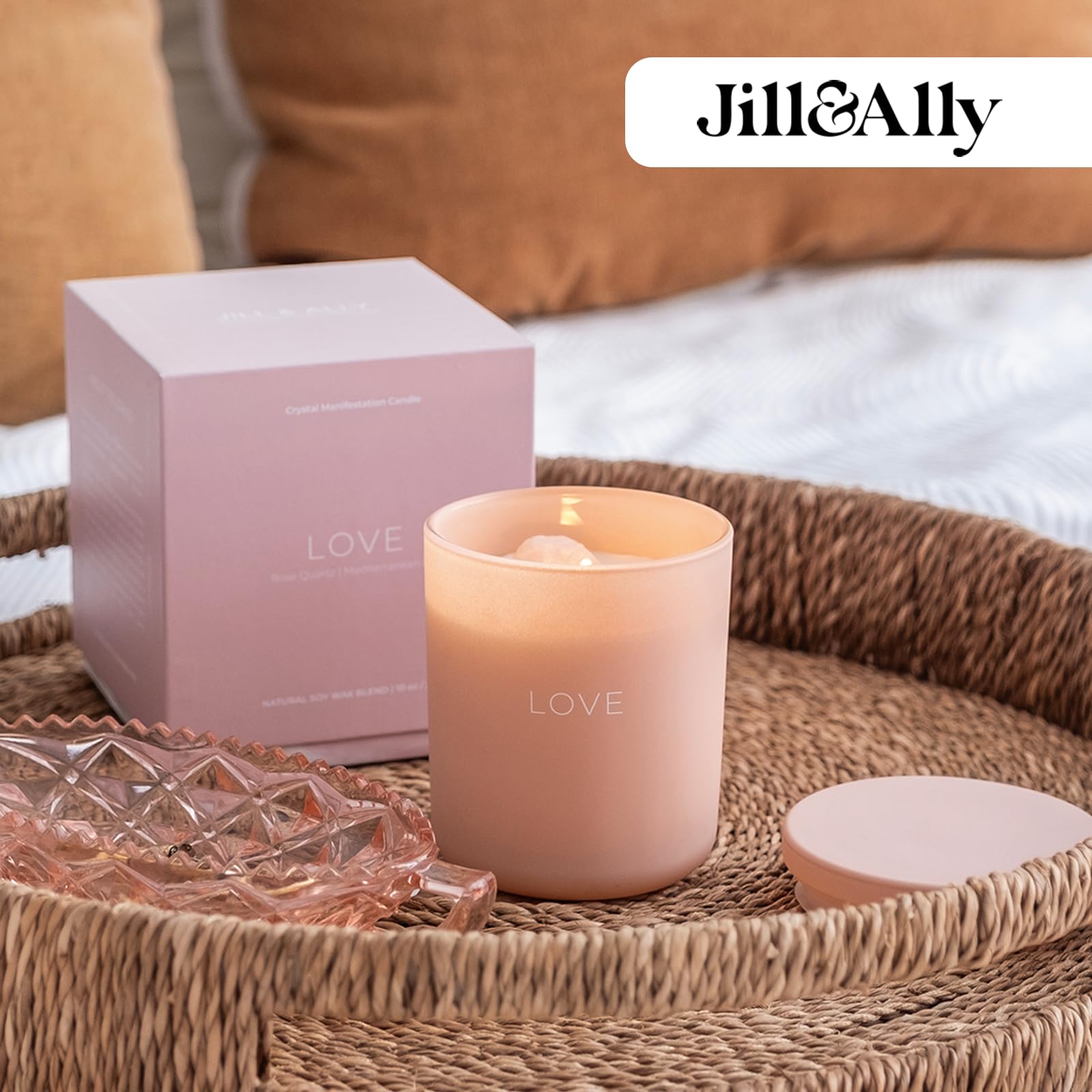 Amazon.com: Jill & Ally Love Crystal Manifestation Candle