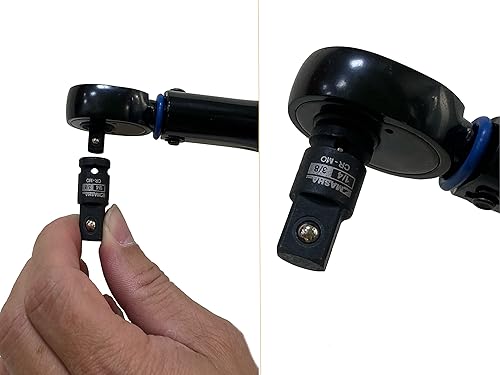 Miniatura 7 de Masha Tools - Juego de adaptador y reductor de enchufe de impacto de 12 pulgada y 34 de pulgada  juego de 2 piezasacero al cromo molibdeno