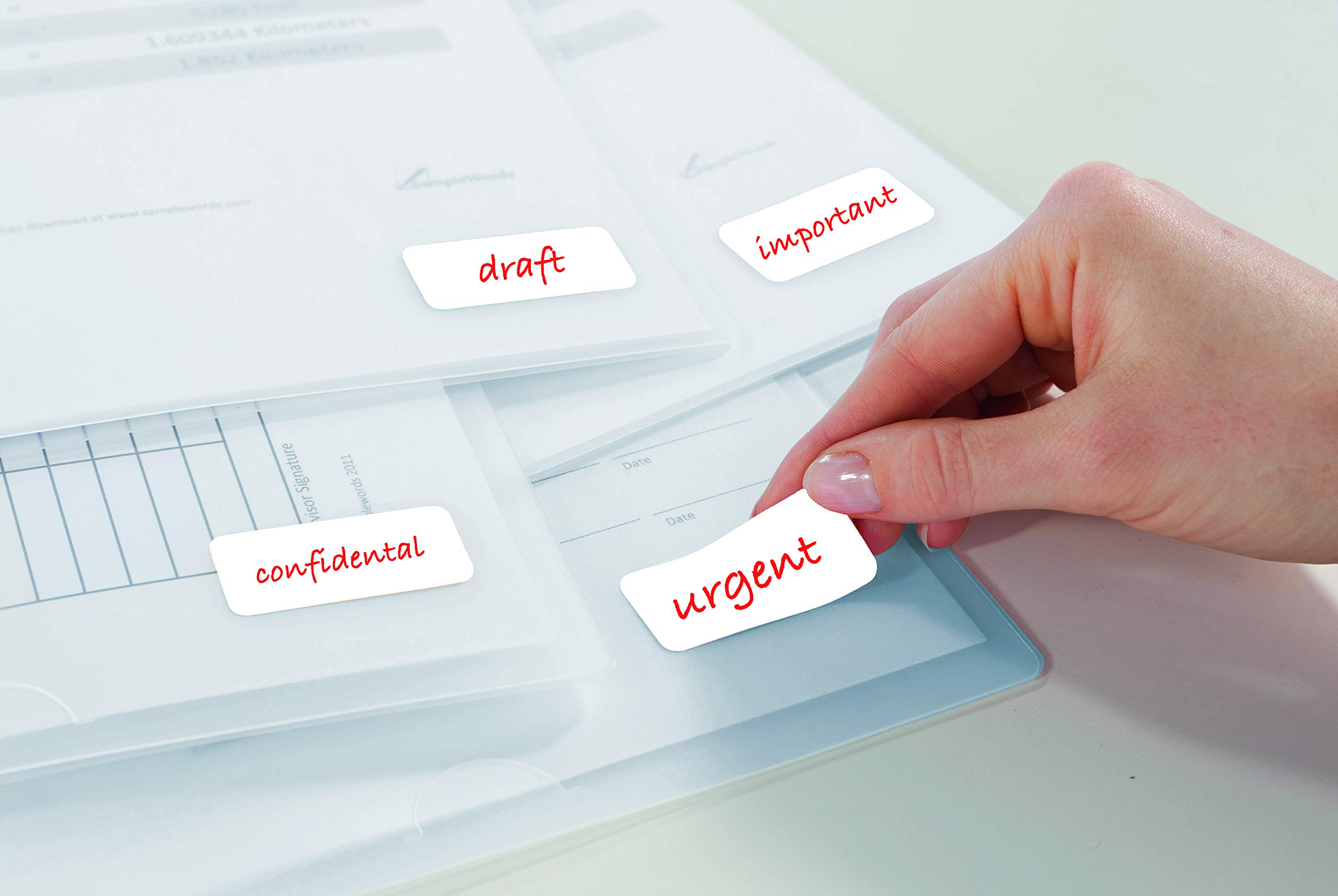 Etichette Adesive Bianche 118x70mm - 10 Fogli Con 2 Etichette Ciascuno - Adesivo Permanente - Foto 9