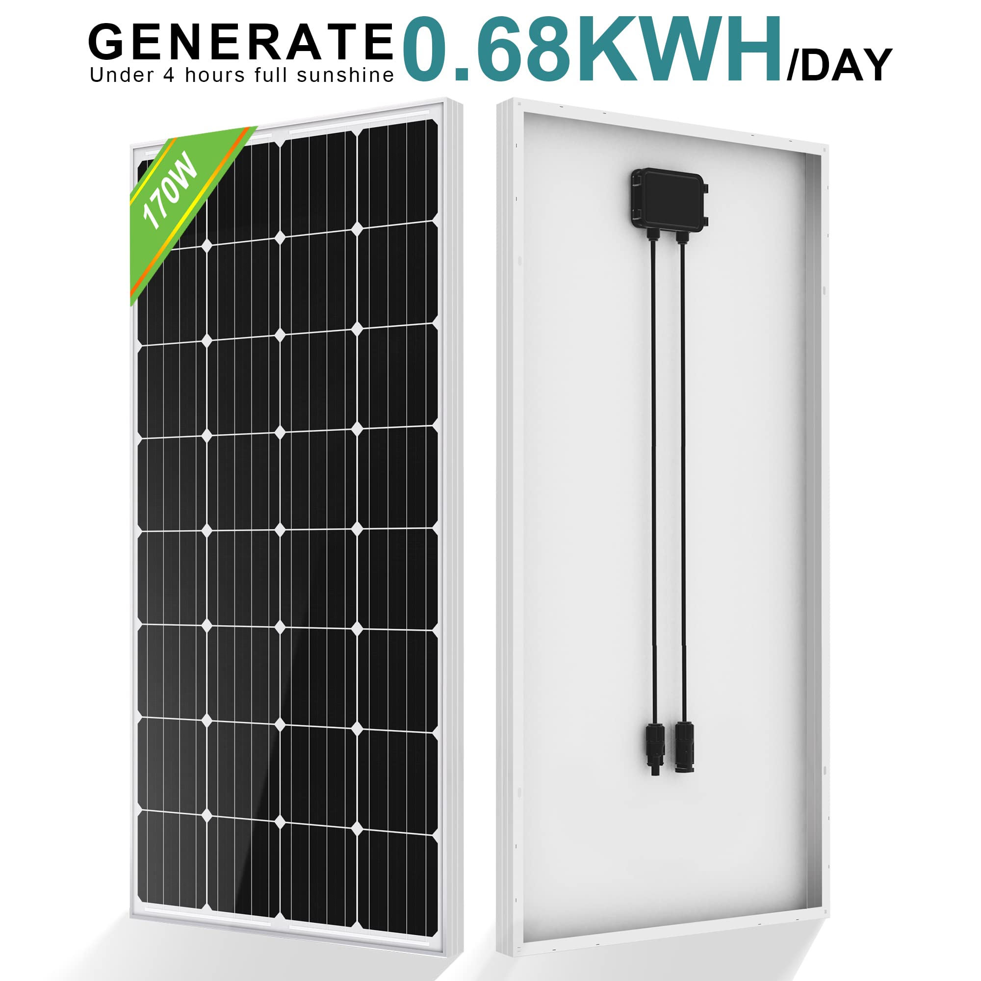 ECOWORTHY 2550W 48V Solar Power System Off Grid Complete Solar Panel Kit for Home/Shed 15pcs